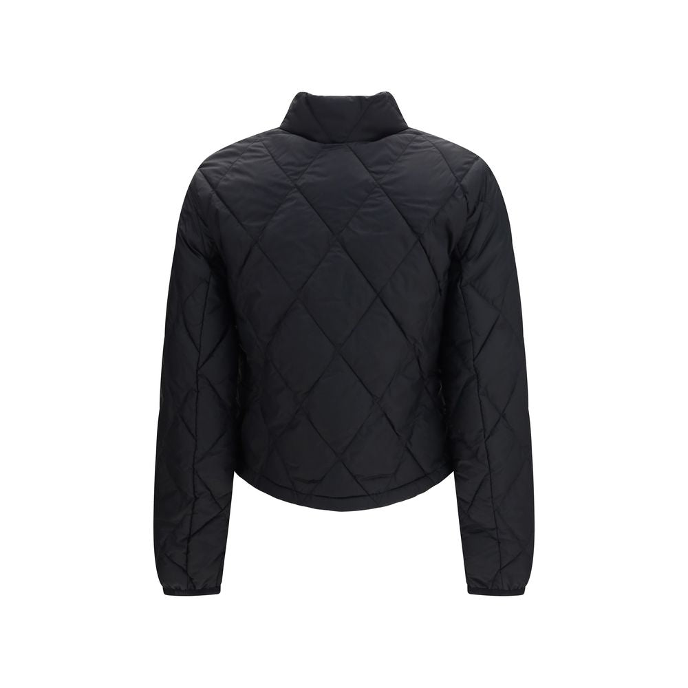 Burberry Schwarze Polyamid-Jacke in voller Länge