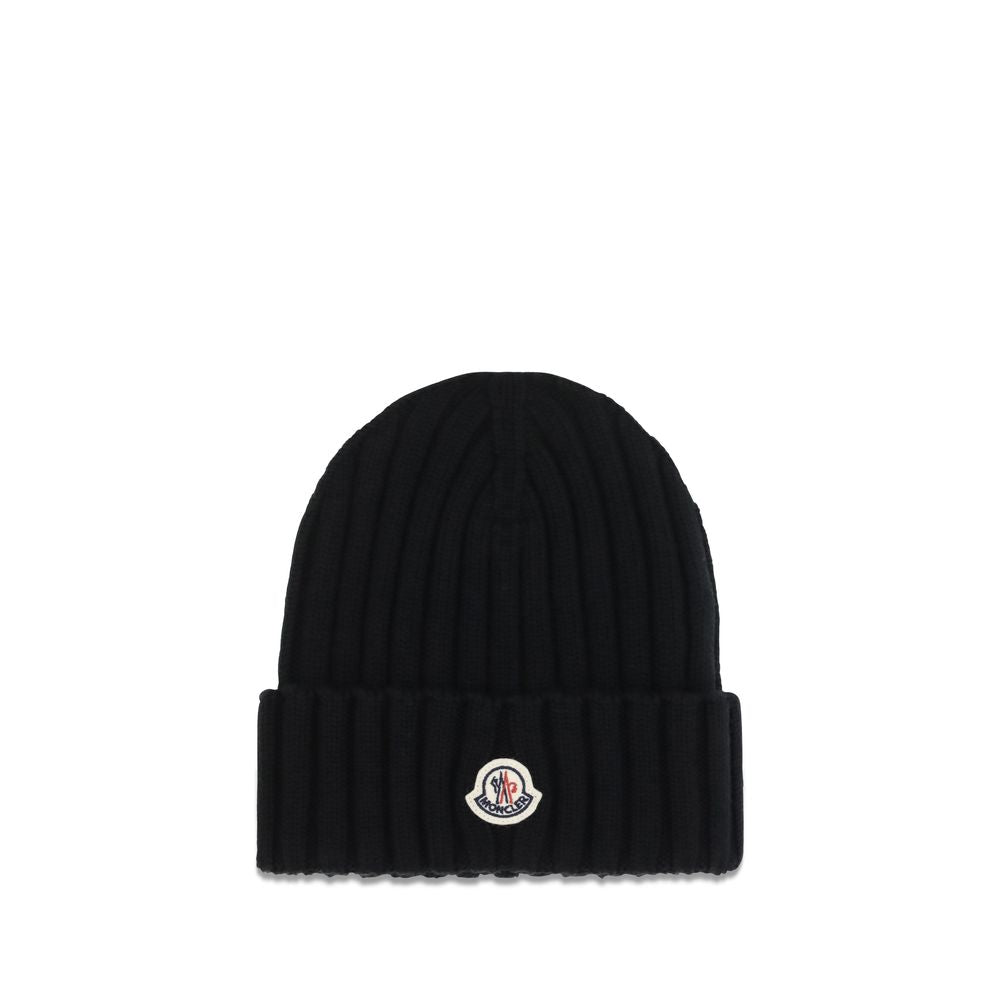Moncler Mütze Aries aus schwarzer Wolle