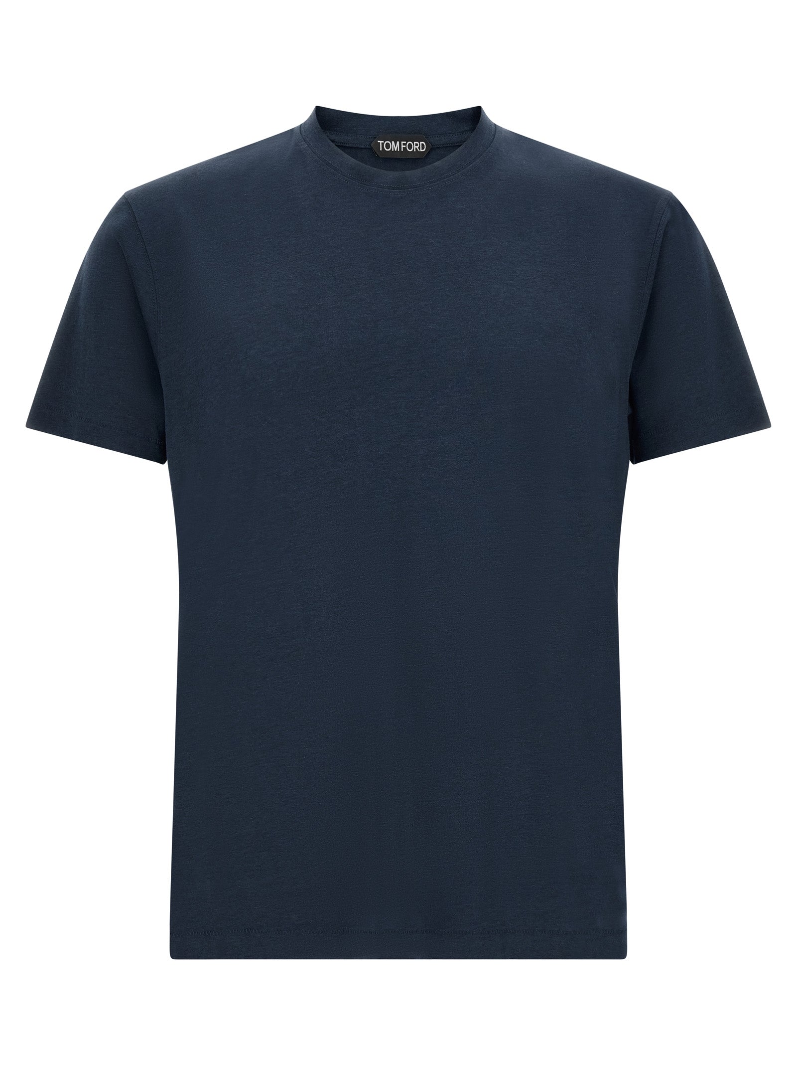 Tom Ford Blaues Lyocell T-Shirt