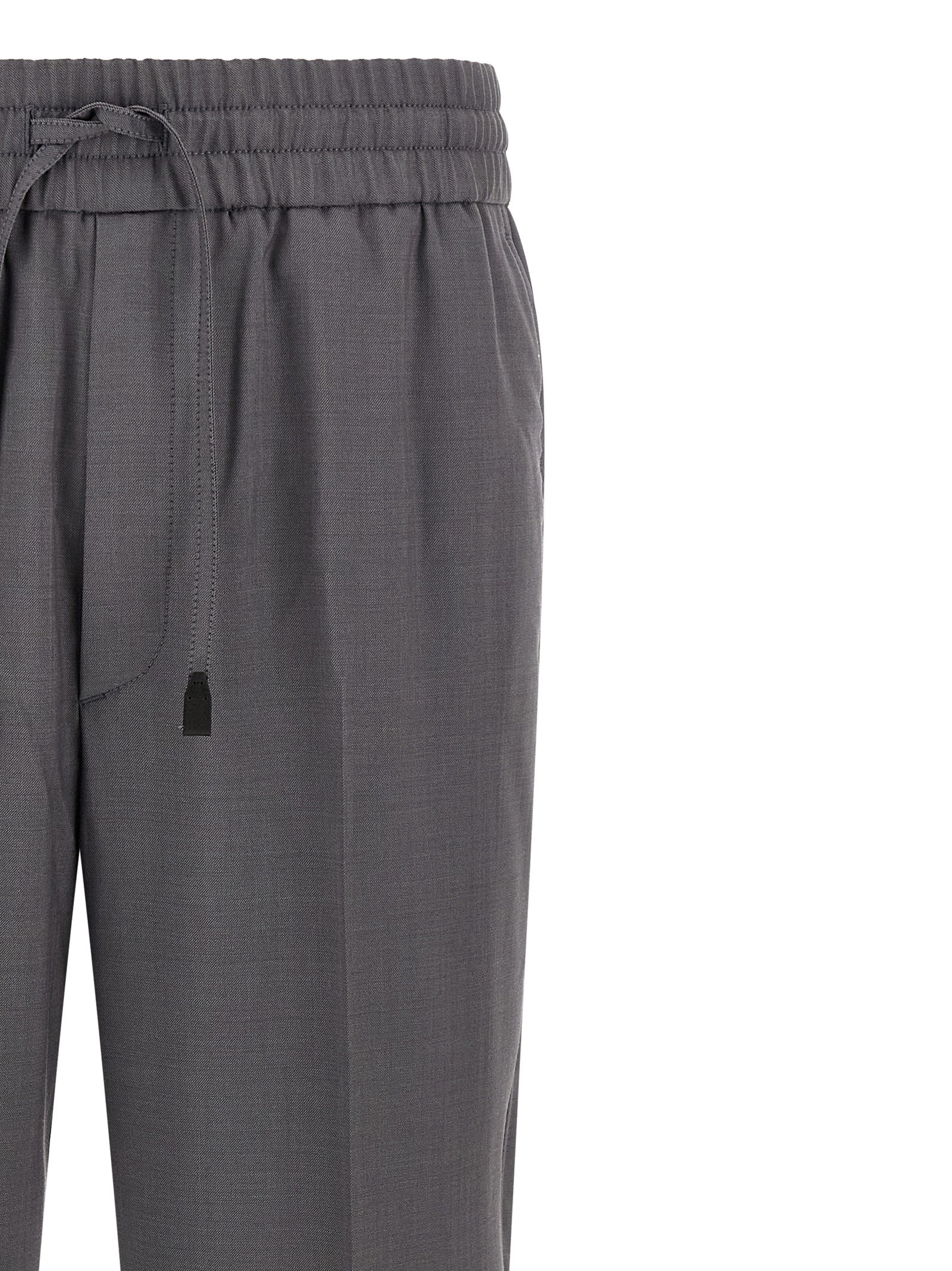 Brioni Graue Woll-Freizeithose