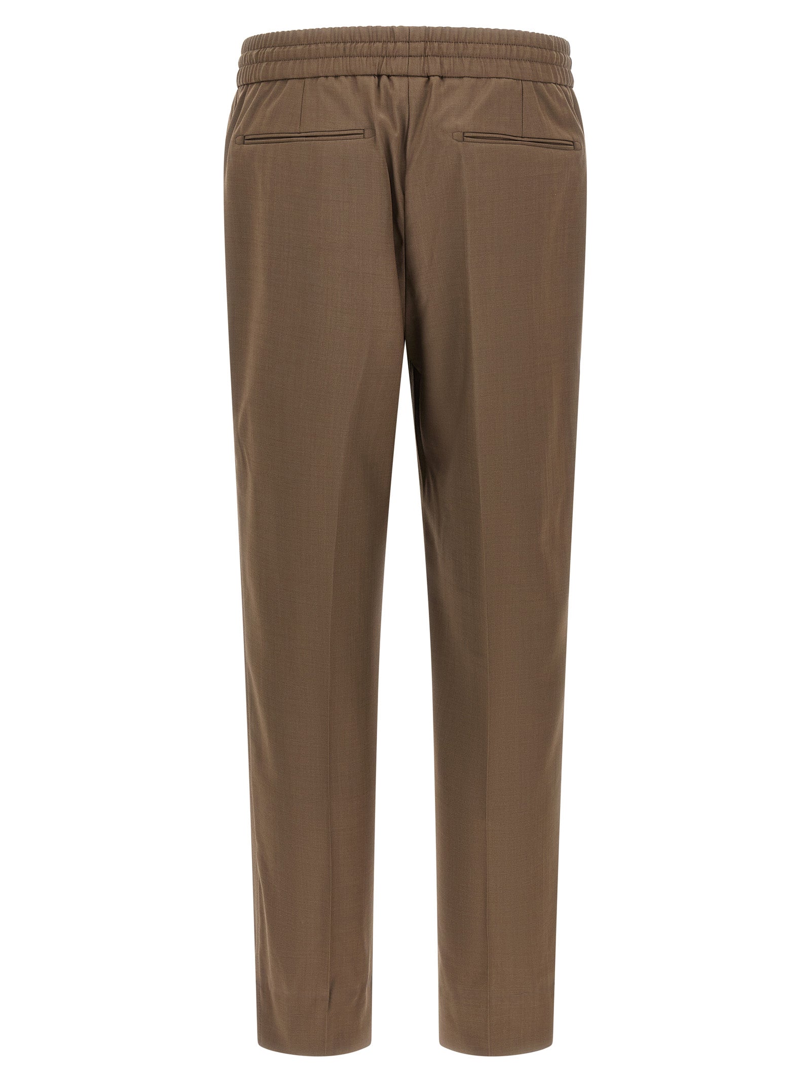 Brioni Braune Woll-Freizeithose