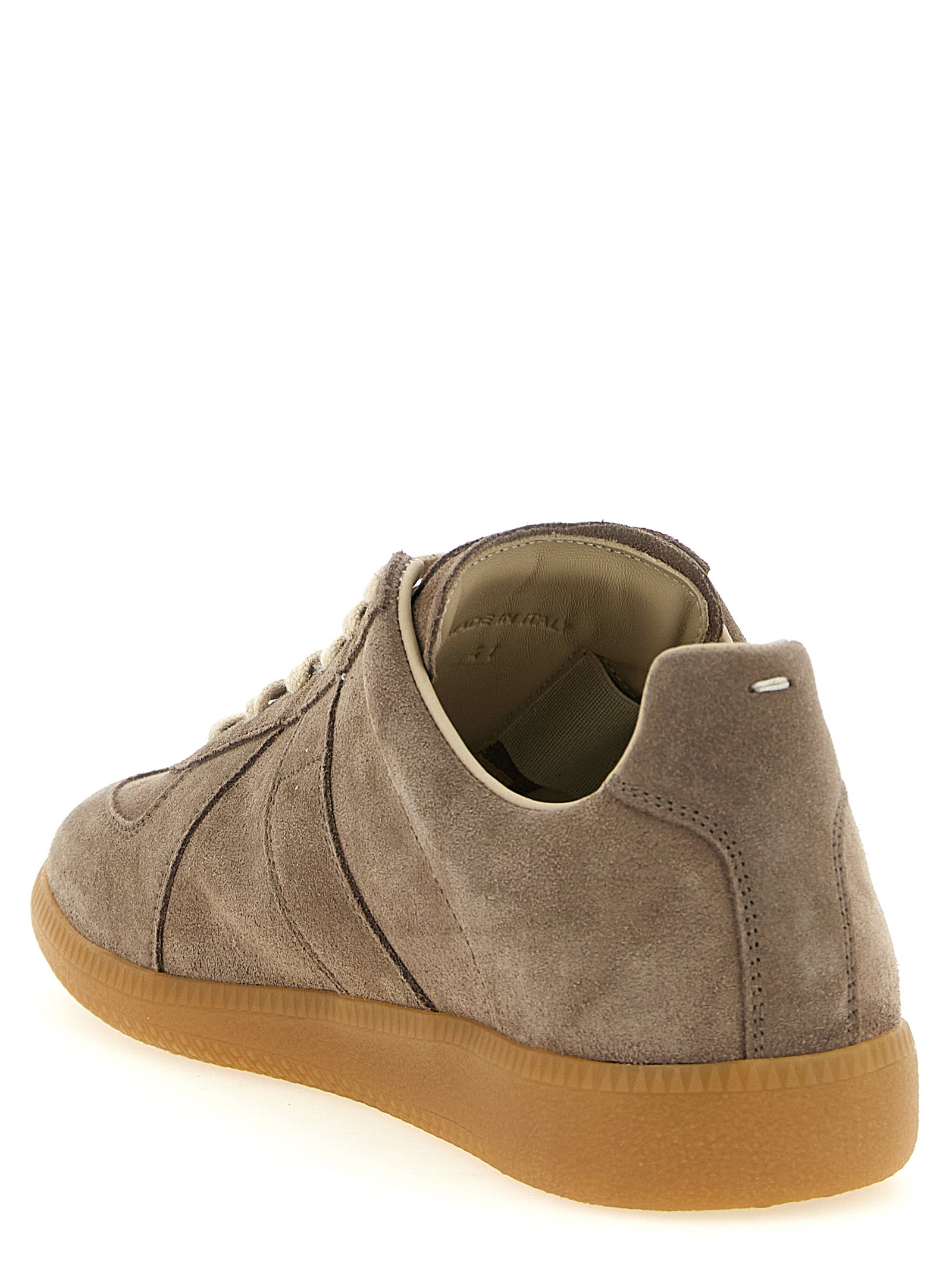 Maison Margiela Beige Kalbsleder Low-Top-Sneaker