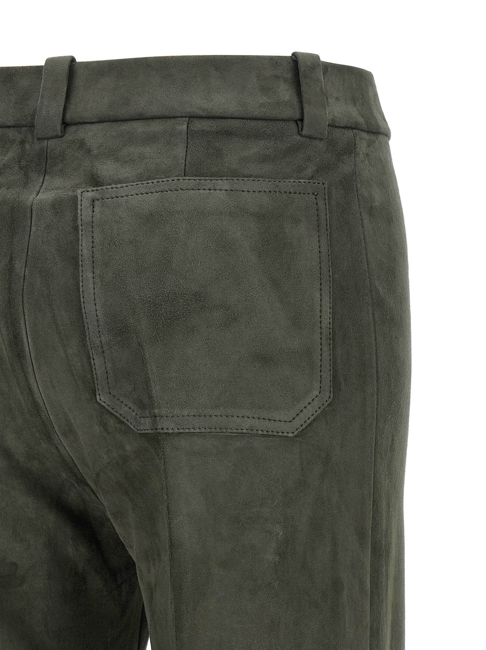 STOULS Graue Lammlederhose