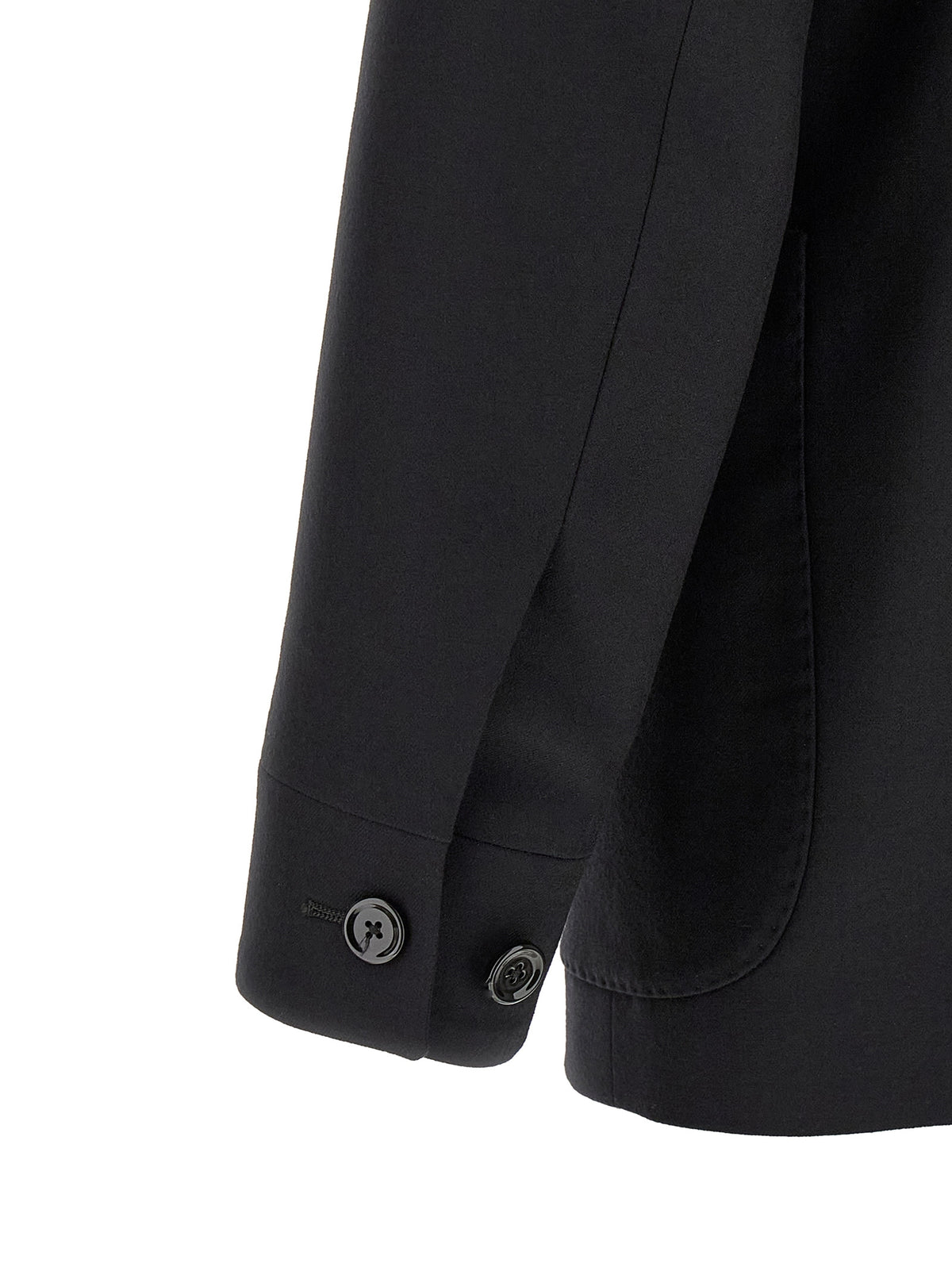 Lardini Schwarzer Blazer aus reiner Schurwolle