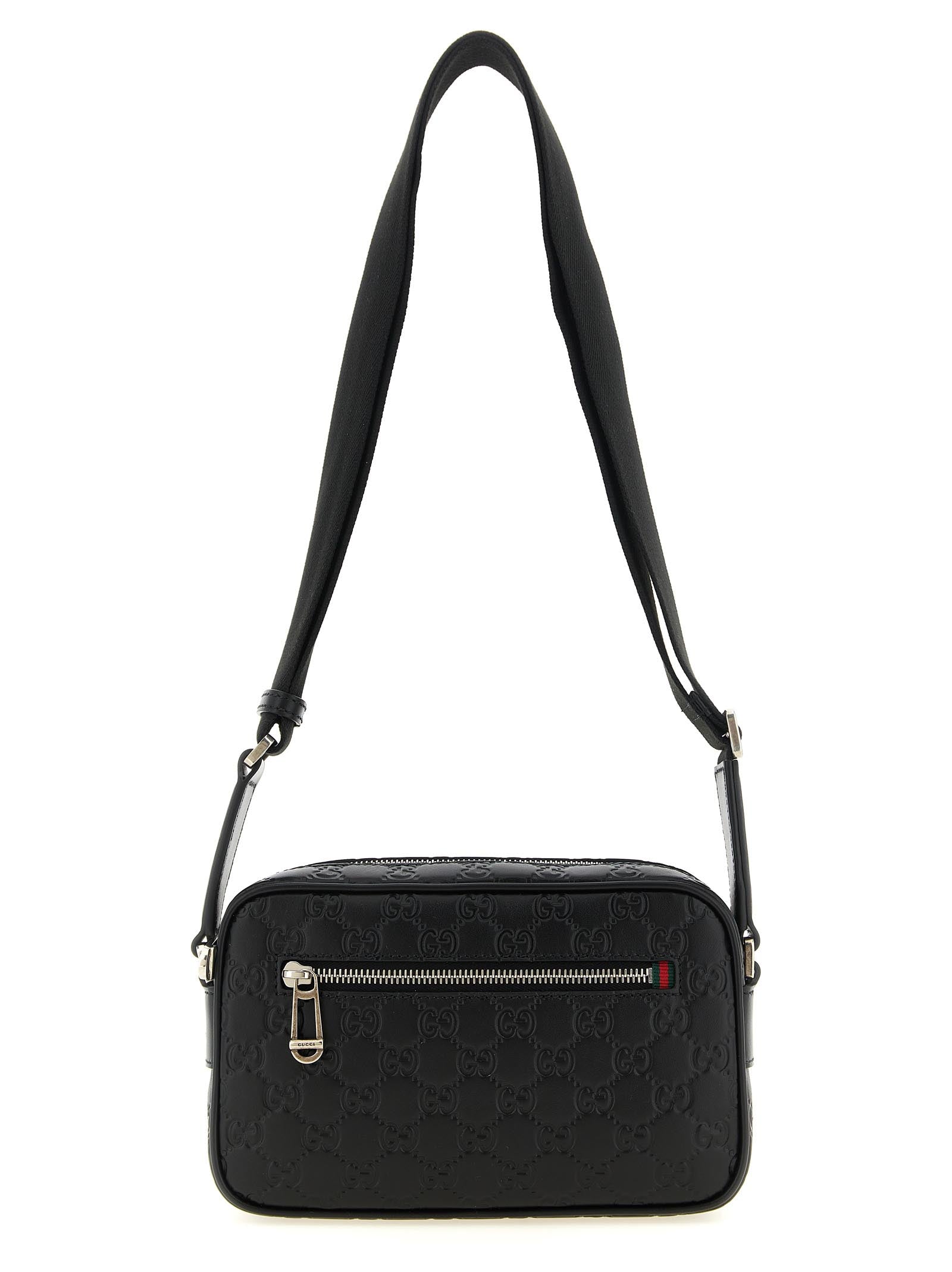 Gucci Schwarze Kalbsleder-Umhängetasche