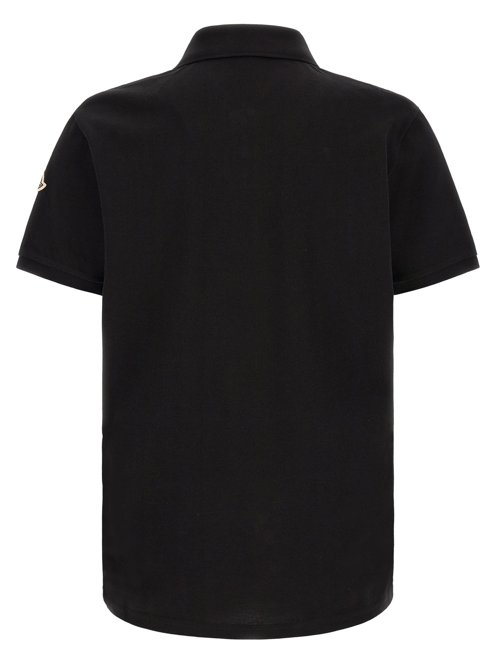 Moncler Schwarzes Baumwoll-Poloshirt
