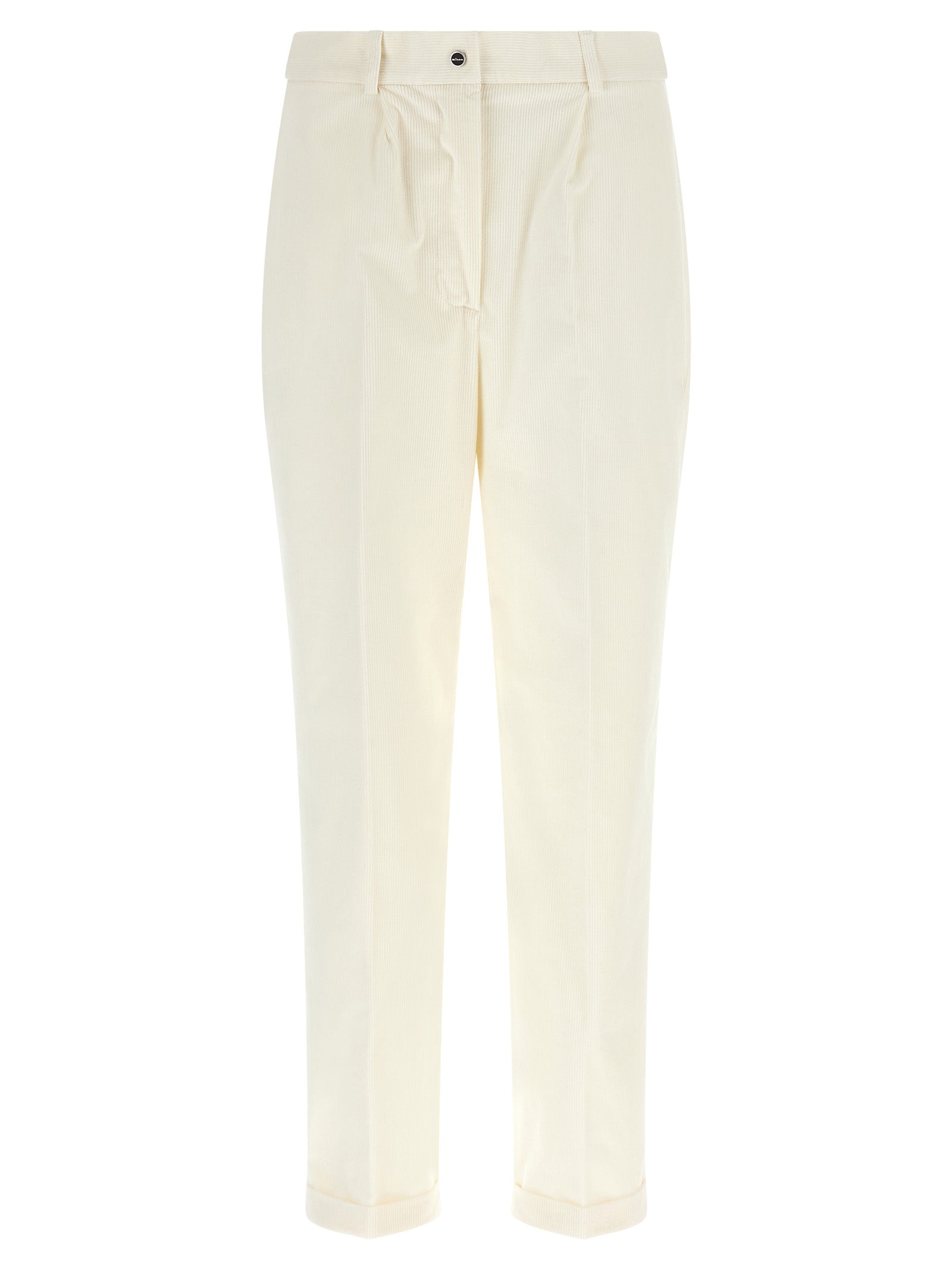 Kiton Weiße Baumwollhose im Casual-Look