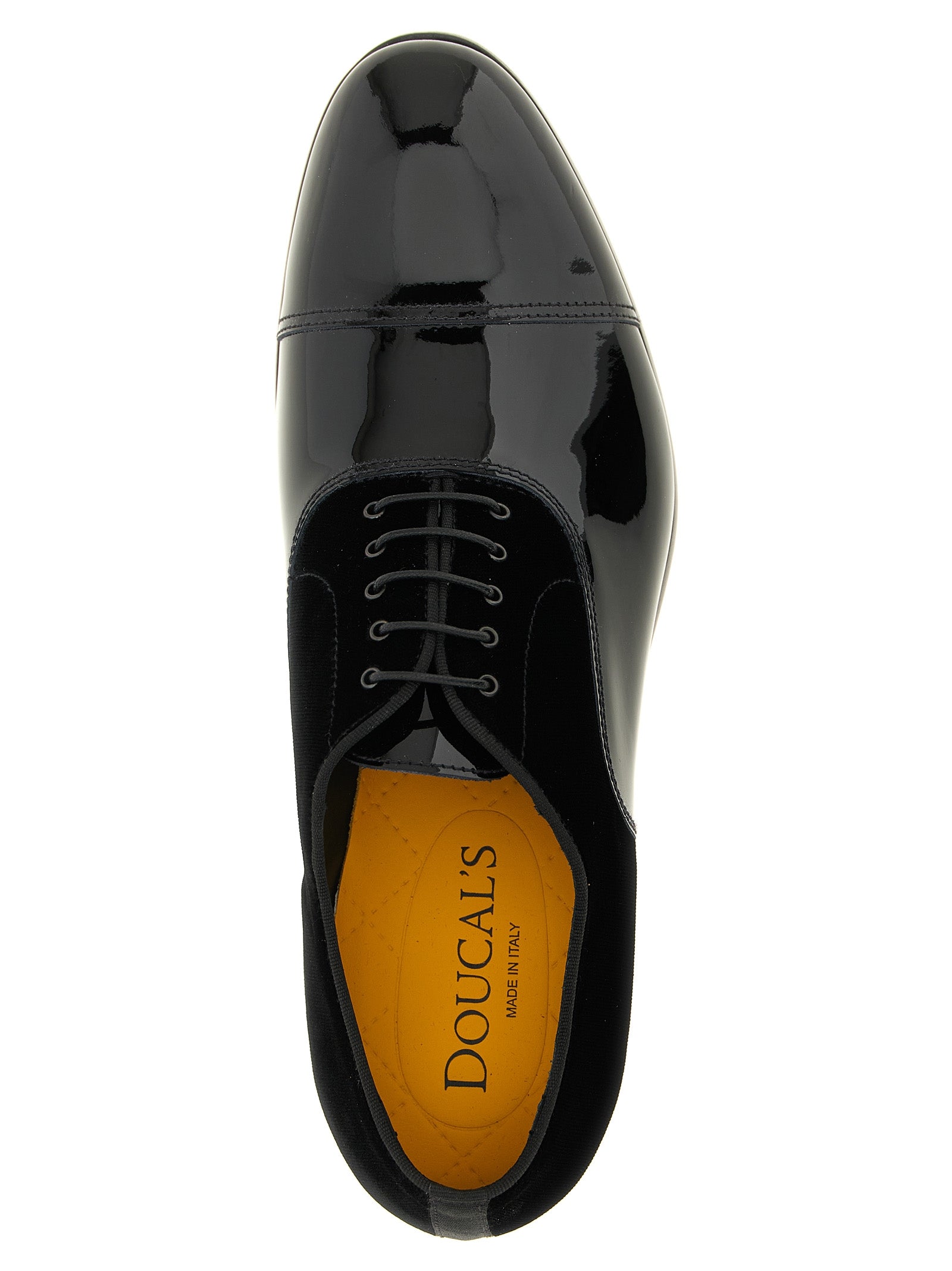 Doucal's Schwarze Oxford- und Derby-Schuhe aus Lammleder