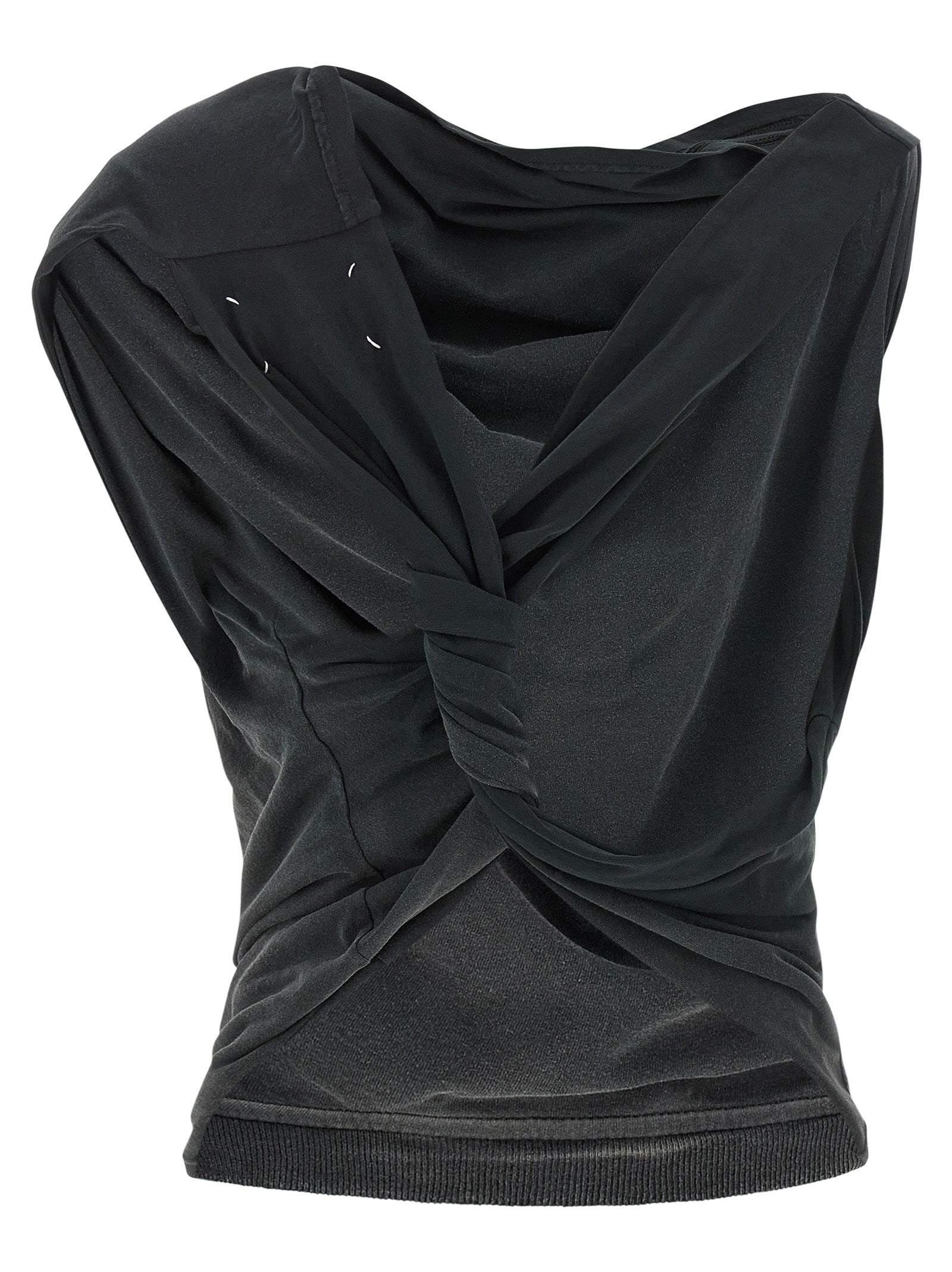 Maison Margiela Graue Baumwollbluse