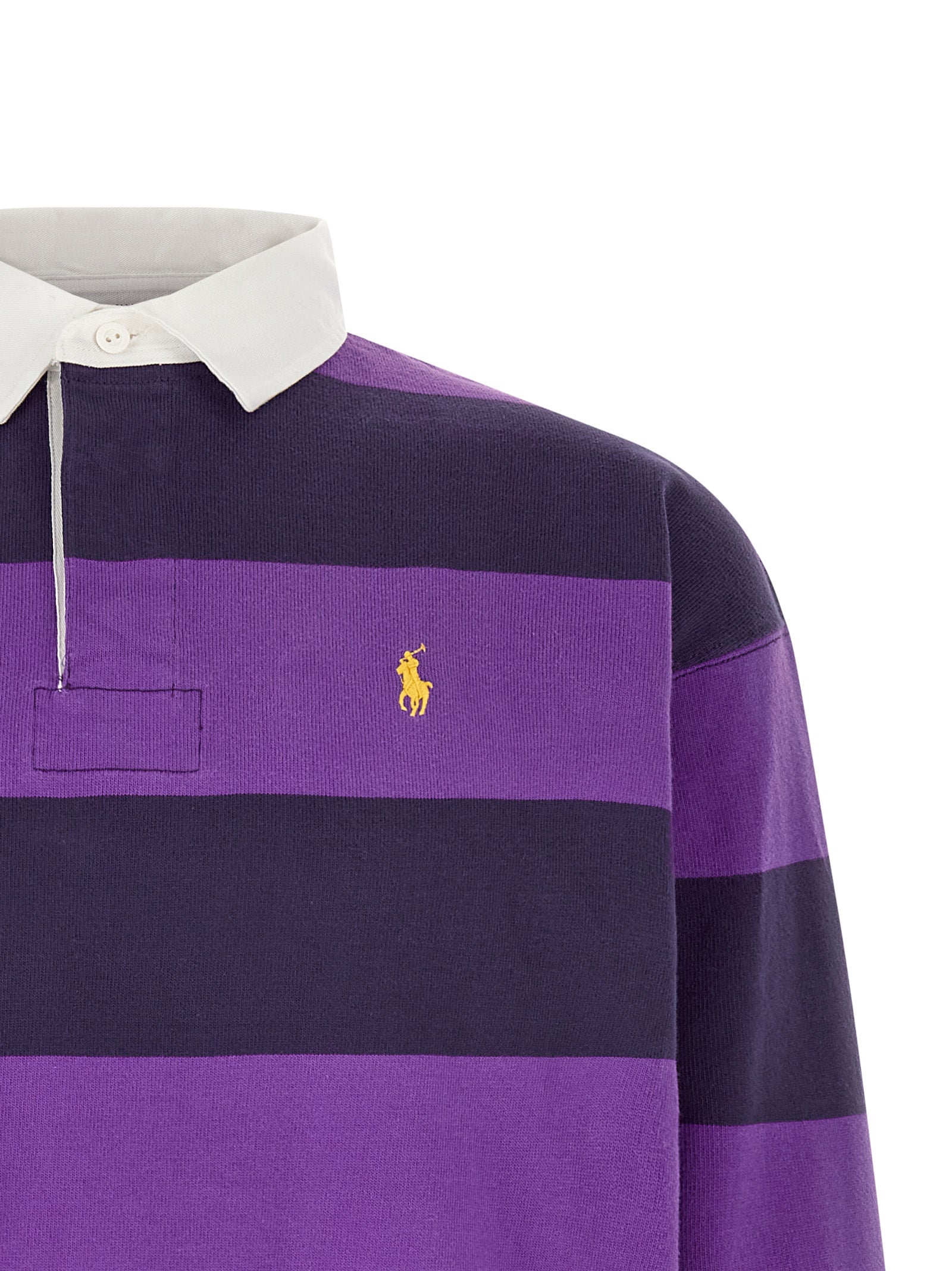 Polo Ralph Lauren Lila Baumwoll-Poloshirt
