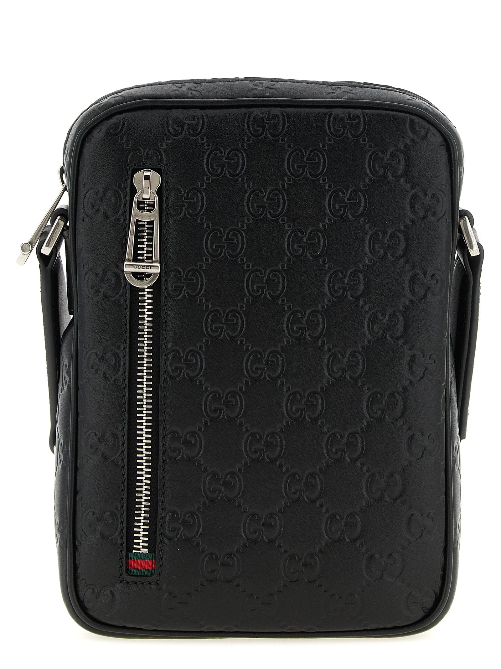 Gucci Schwarze Kalbsleder-Umhängetasche