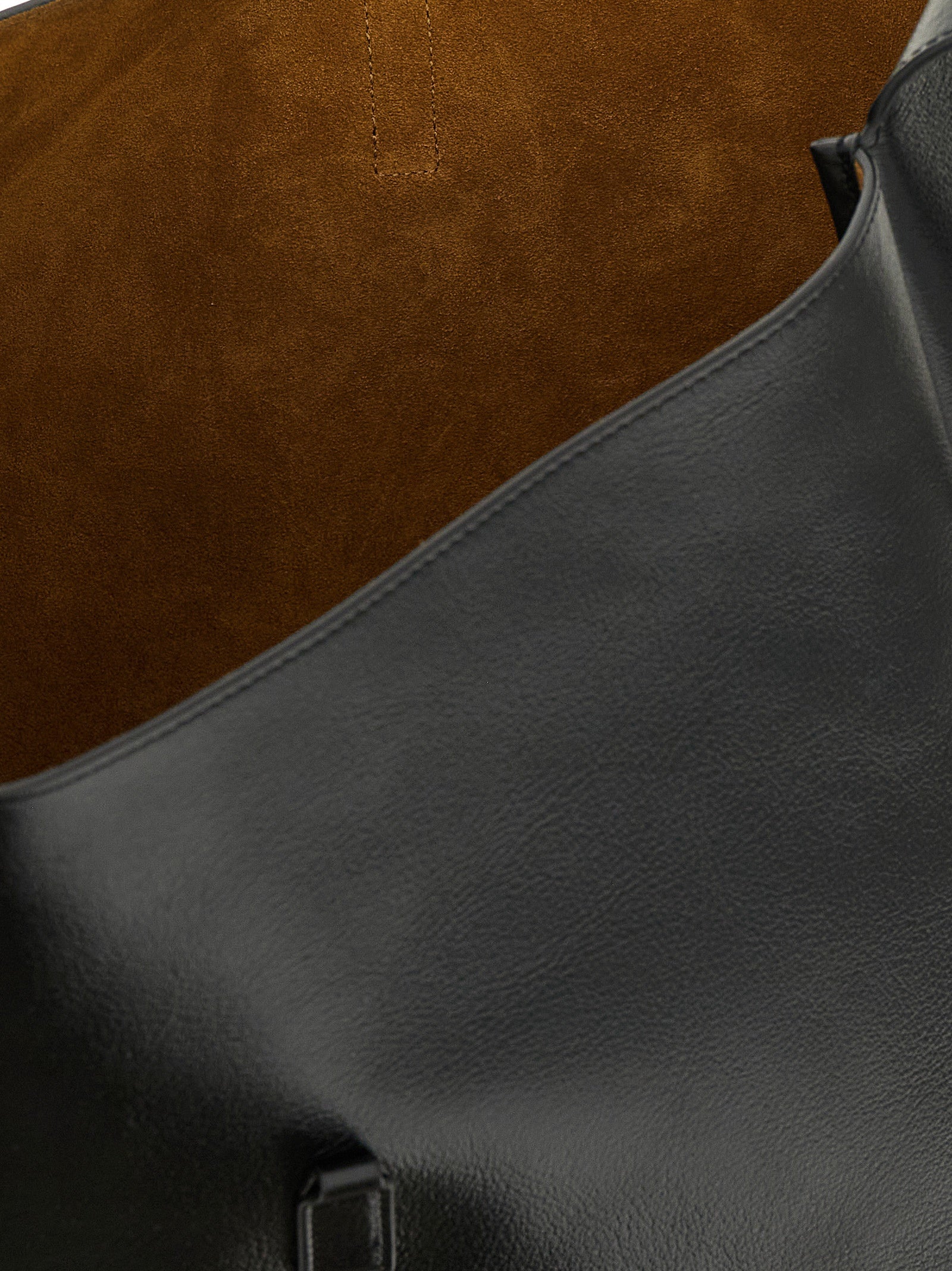 Saint Laurent Schwarze Kalbsleder-Schultertasche
