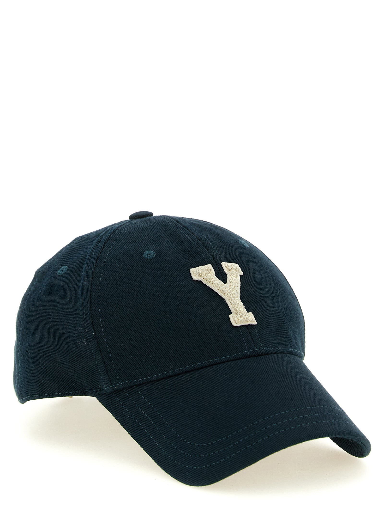 Saint Laurent Zweifarbige Baumwollkappe (Baseball Cap)