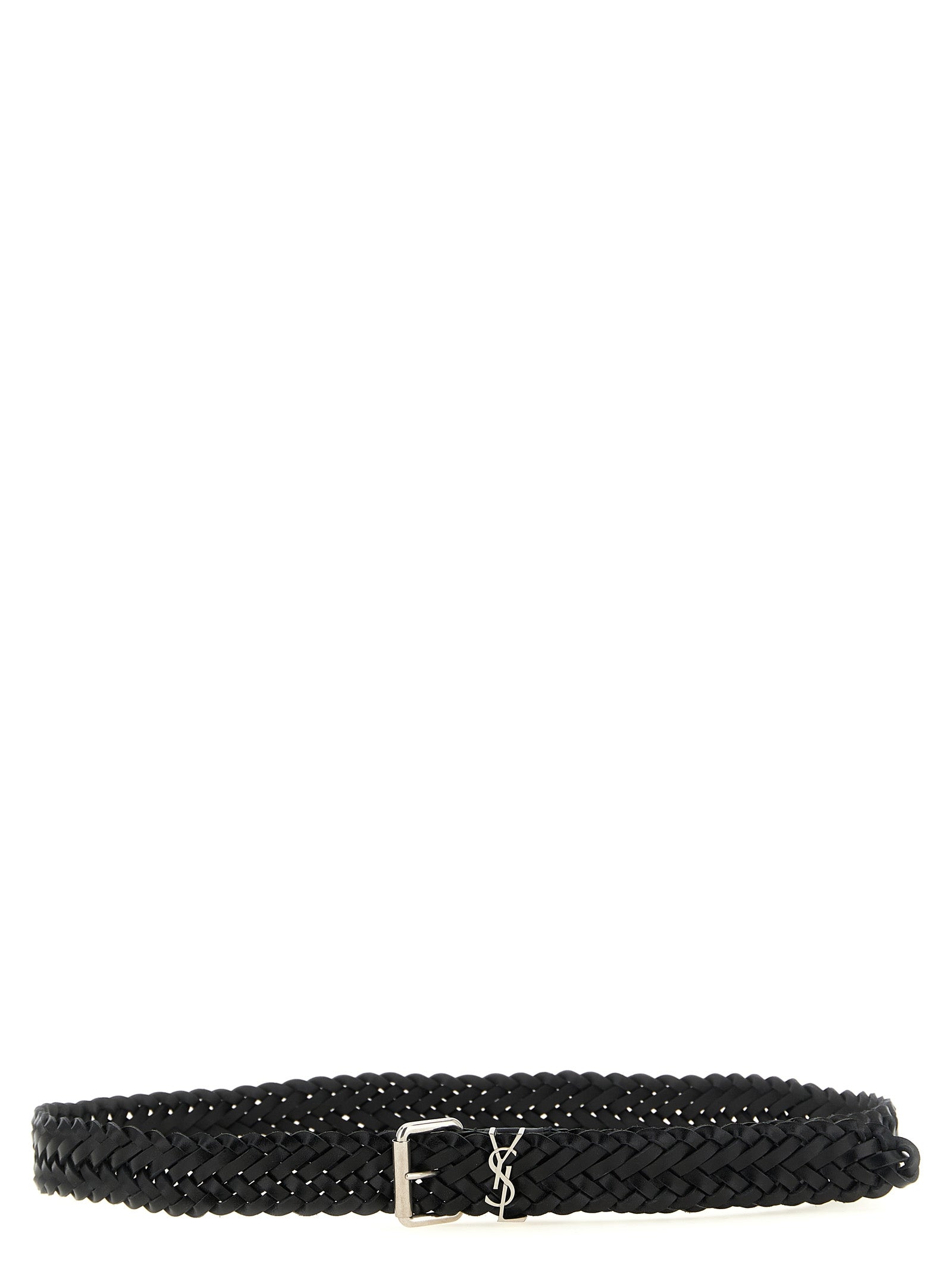 Saint Laurent Schwarzer Kalbsleder Gürtel Regular