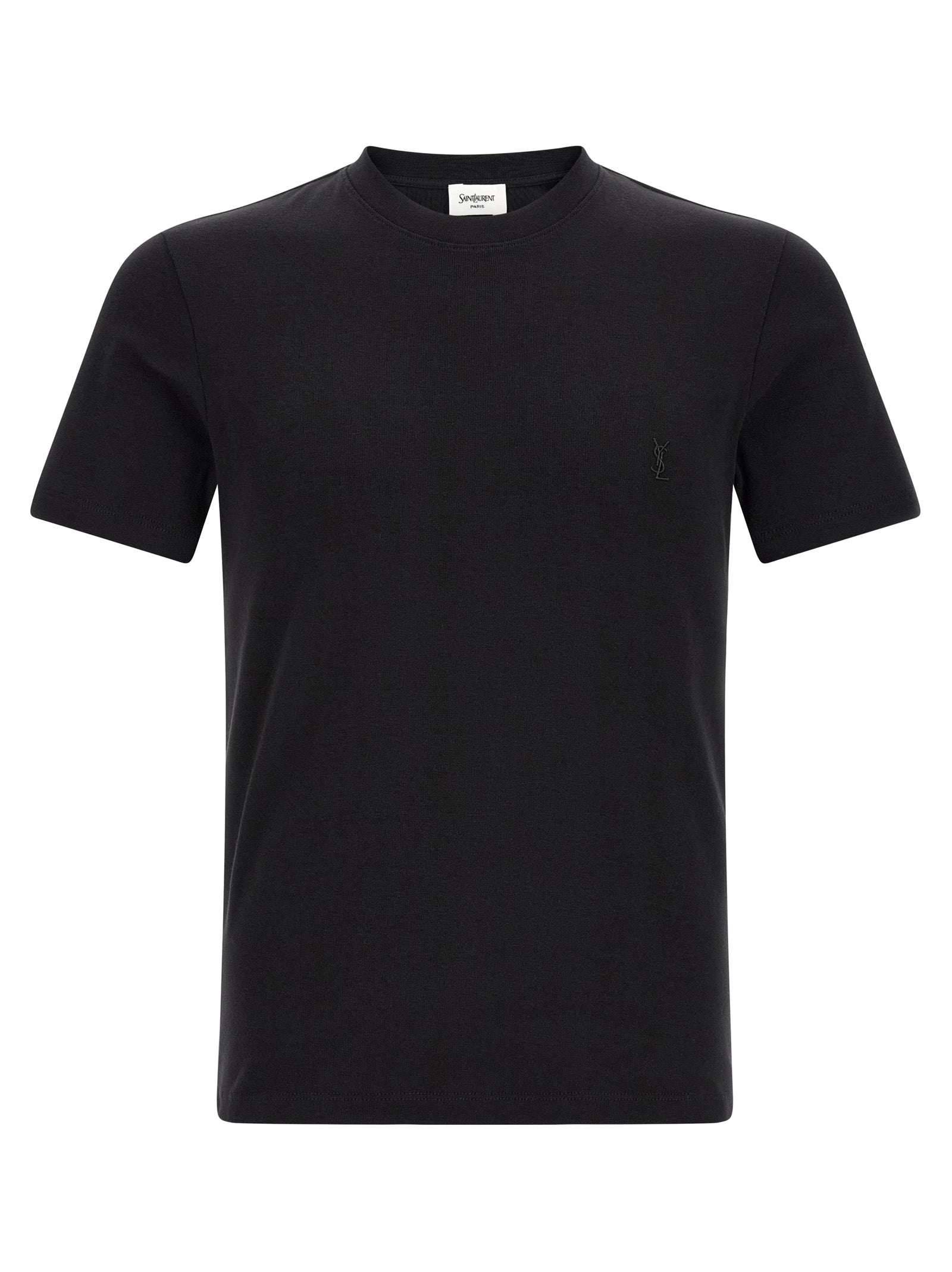 Saint Laurent Schwarzes Baumwoll-T-Shirt