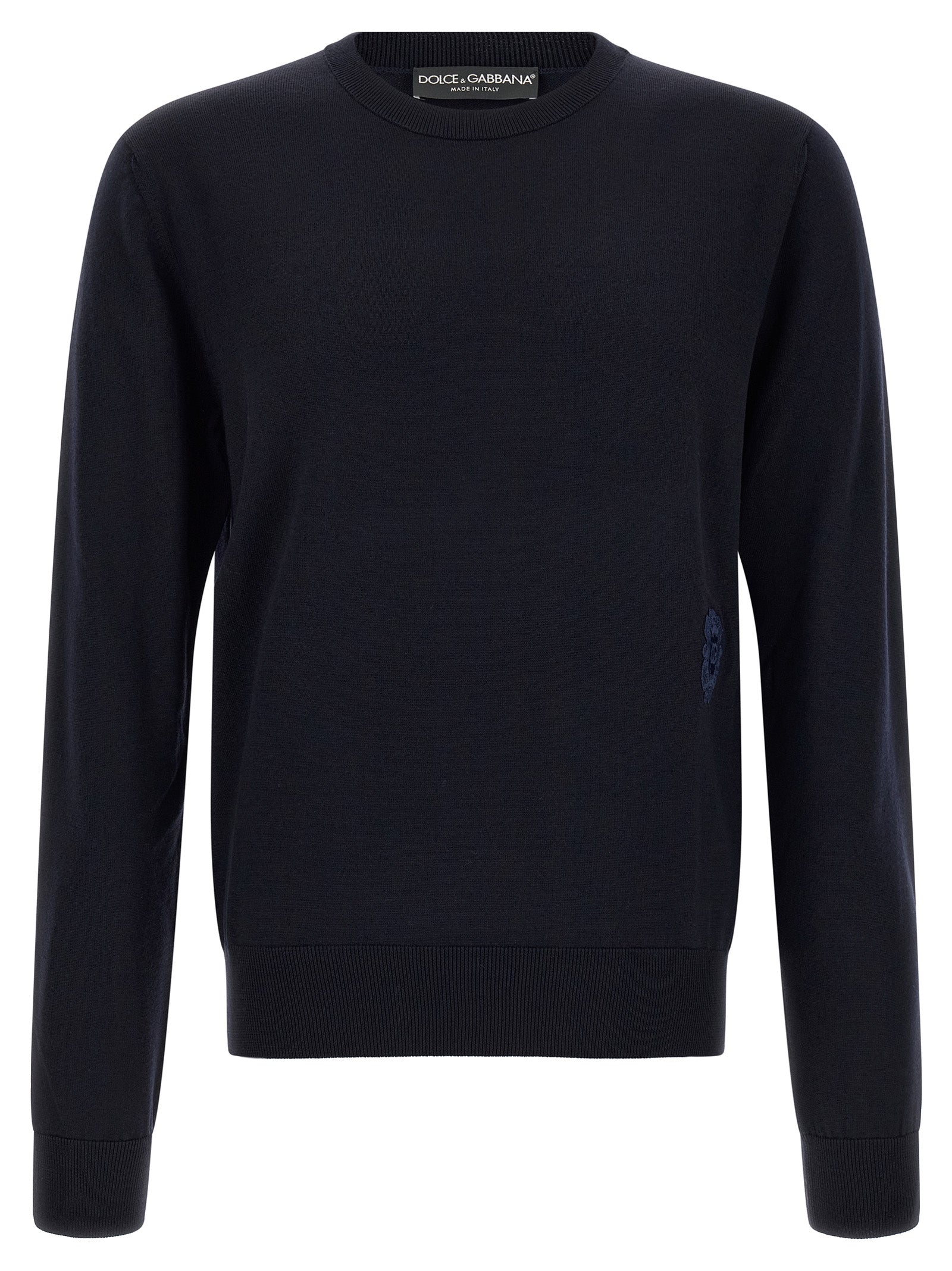 Dolce & Gabbana Blauer Cardigan aus Schurwolle
