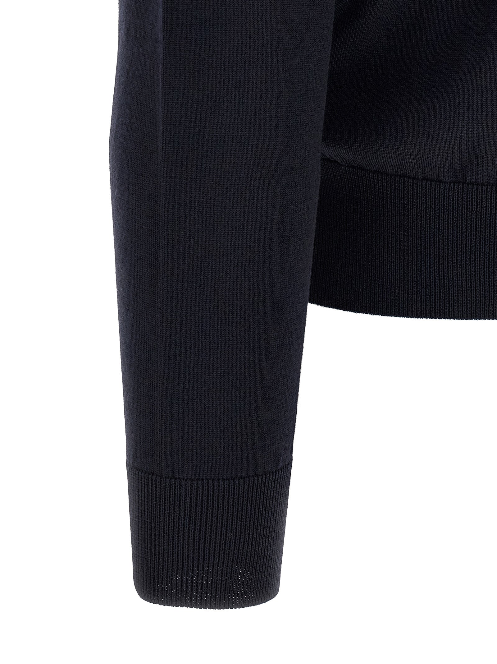 Dolce & Gabbana Blauer Cardigan aus Schurwolle