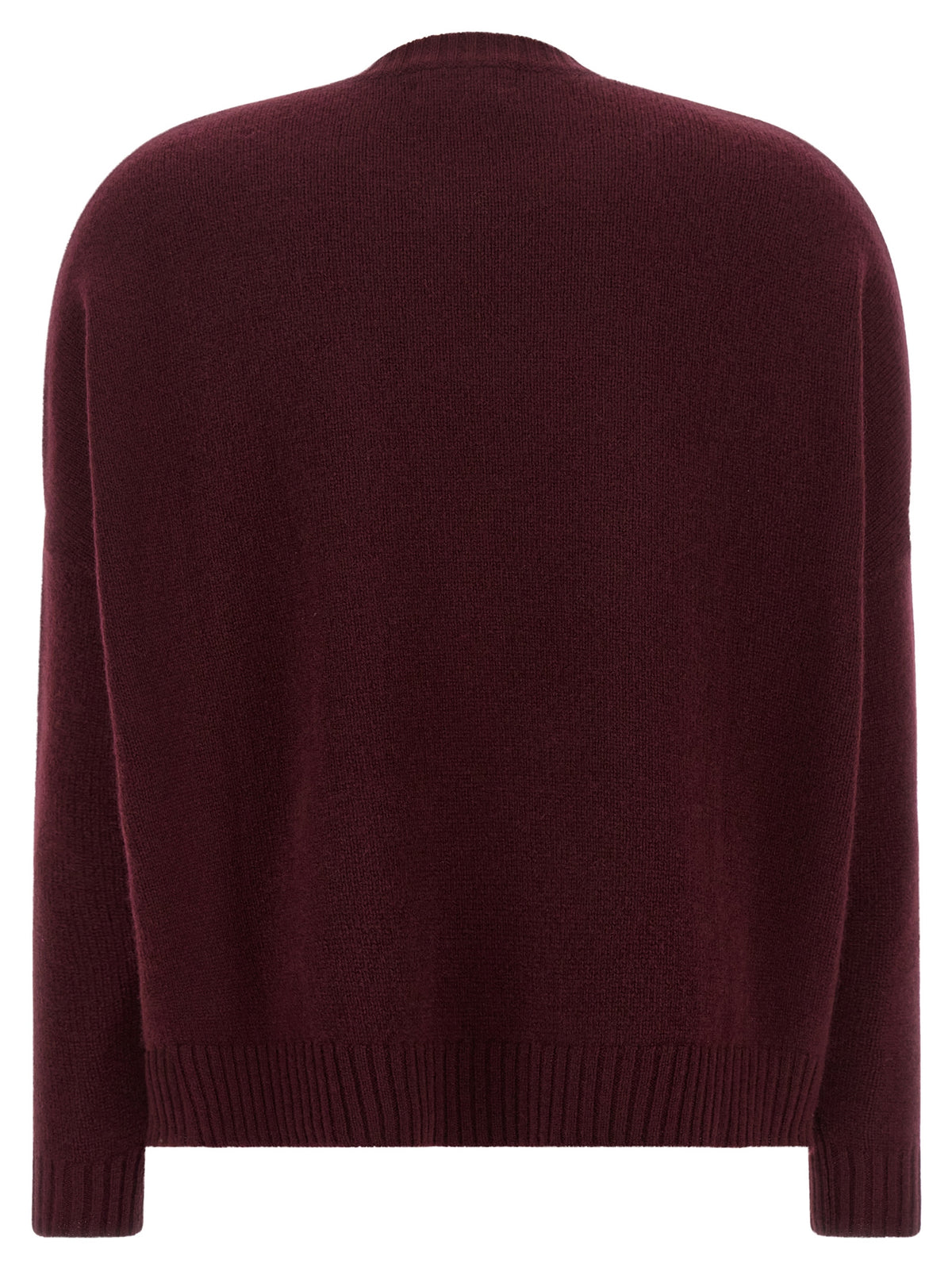 BE YOU Kaschmir-Strickjacke in Bordeaux