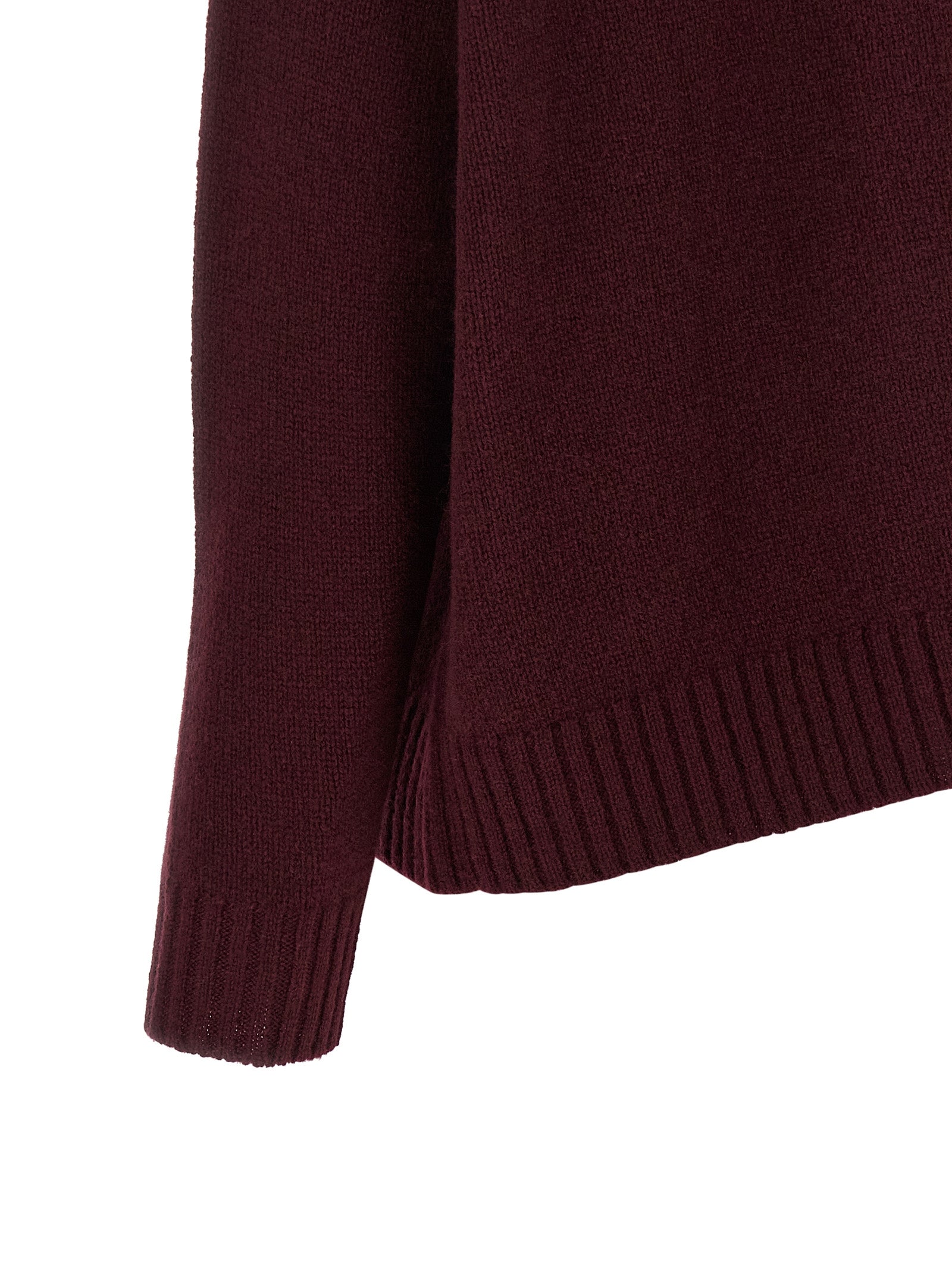 BE YOU Kaschmir-Strickjacke in Bordeaux