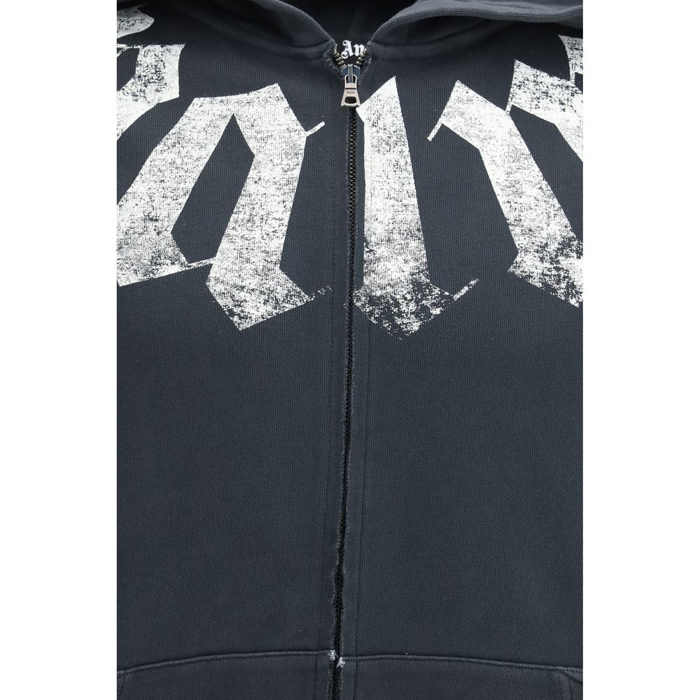 Palm Angels Schwarzer Baumwoll-Sweatshirt
