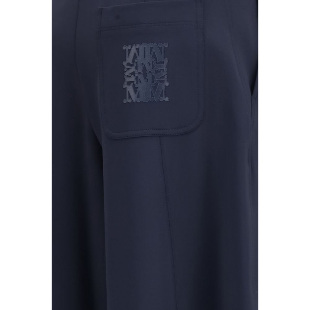 Max Mara Blaue Freizeithose aus Polyamid