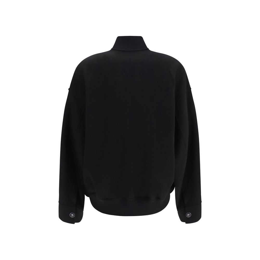 Max Mara Schwarze Oves Aries Wolljacke in voller Länge