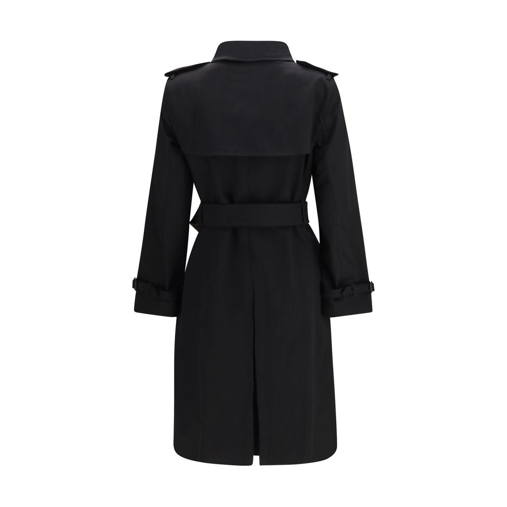 Burberry Schwarzer Baumwollmantel
