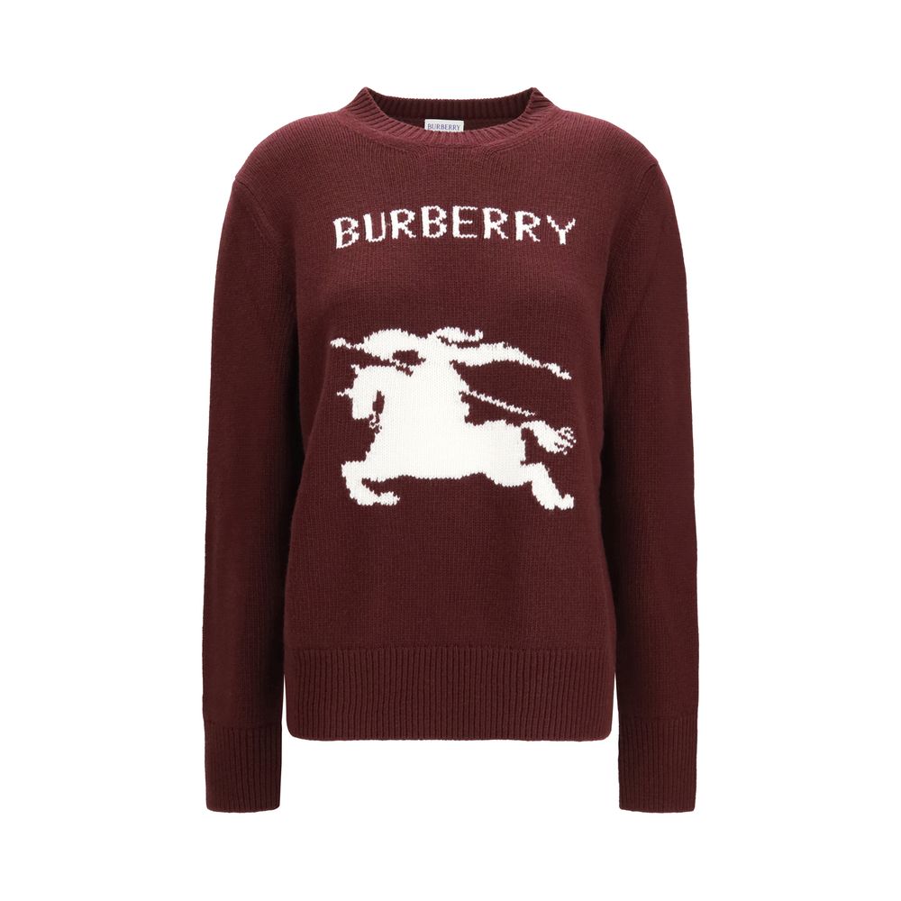Burberry Sweatshirt aus Lammwolle in Bordeauxrot, Modell Aries