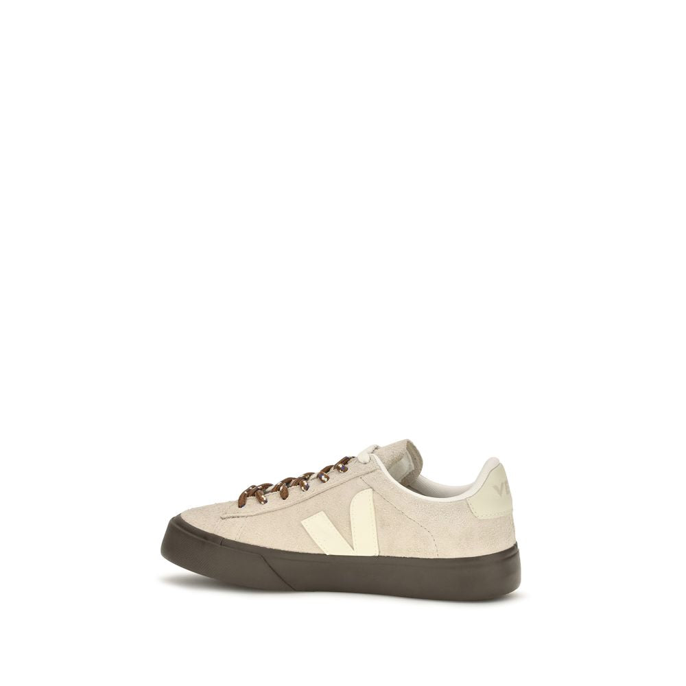 Veja Beige Suede Leather Low Top Sneakers