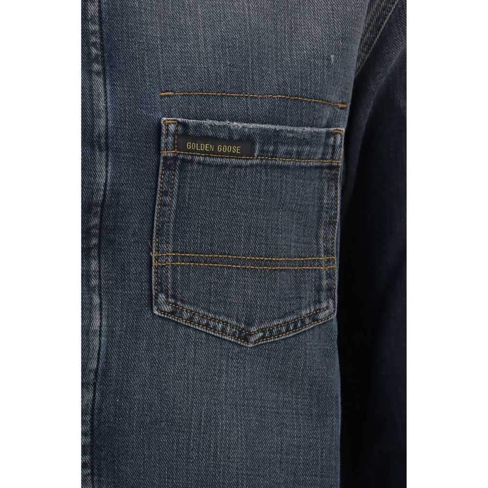 Golden Goose Blaues Denim-Hemd