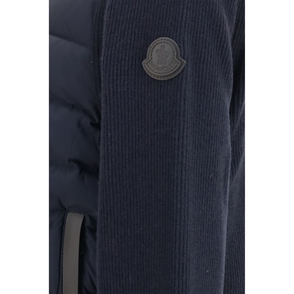 Moncler Blauer Wollpullover Oves Aries