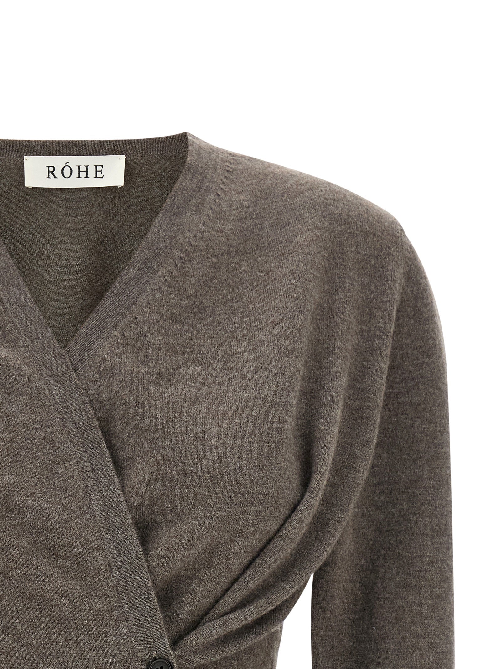 Rohe Brauner Wollcardigan