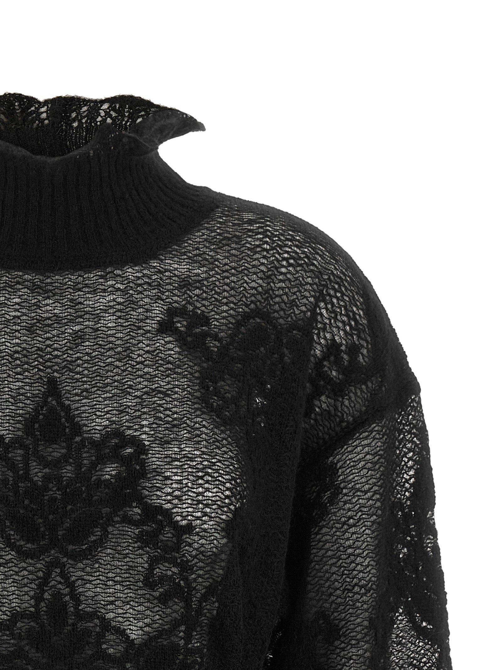 Twinset Schwarzer Cardigan aus Polyamid
