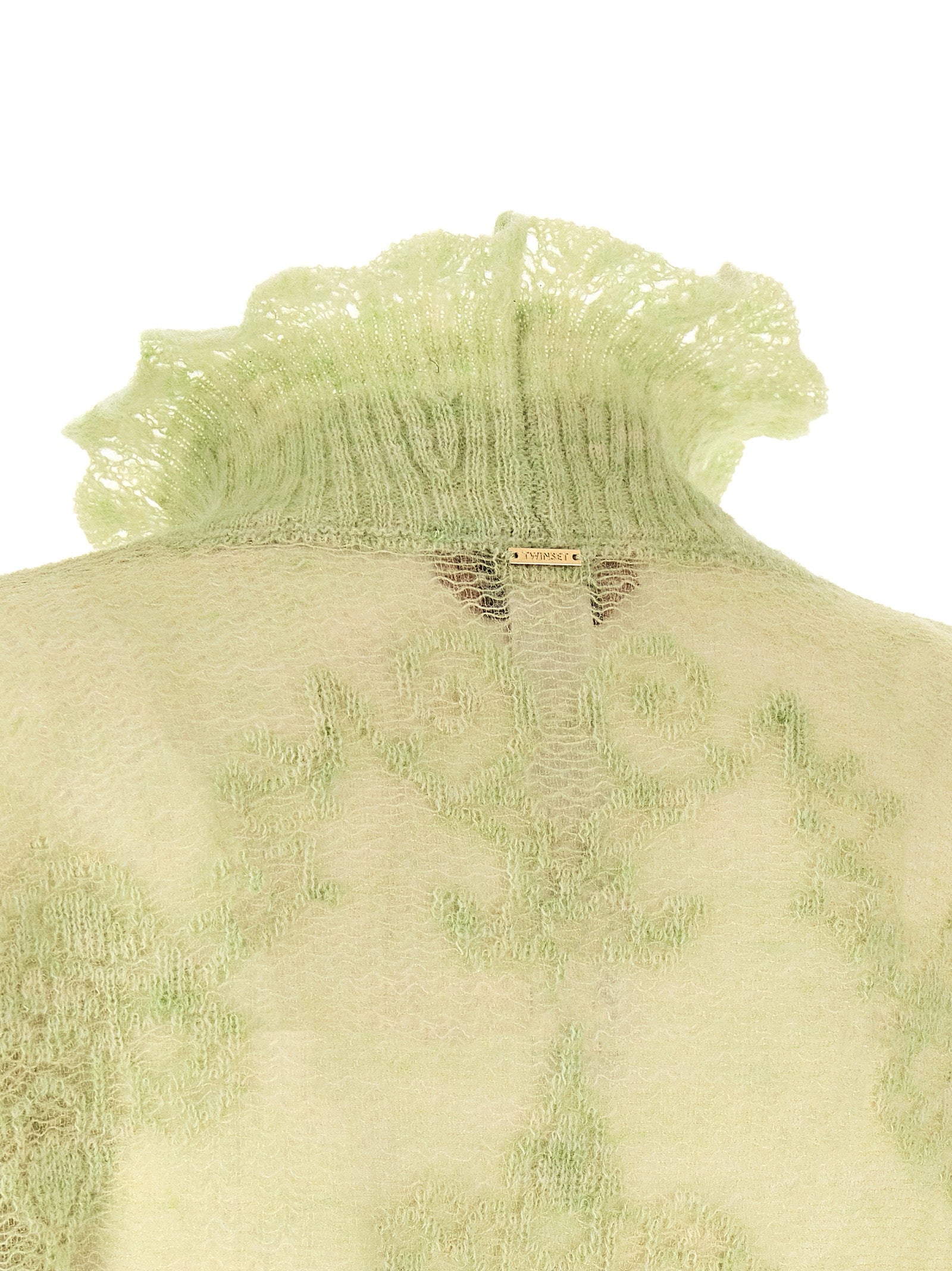Twinset Zweifarbige Polyamid-Strickjacke