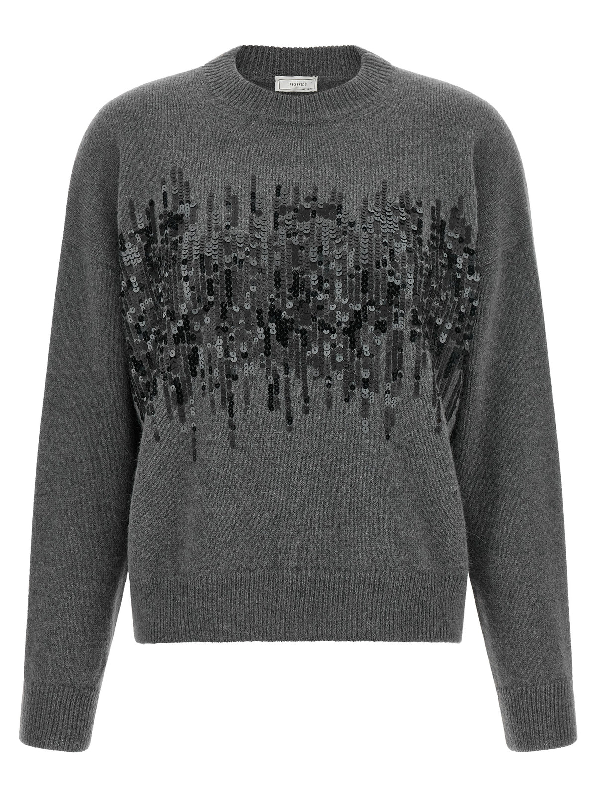 Peserico Grauer Wollcardigan
