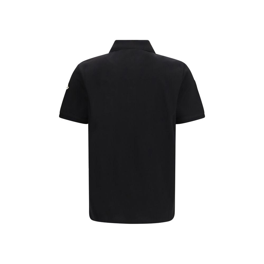 Moncler Schwarzes Baumwoll-Poloshirt