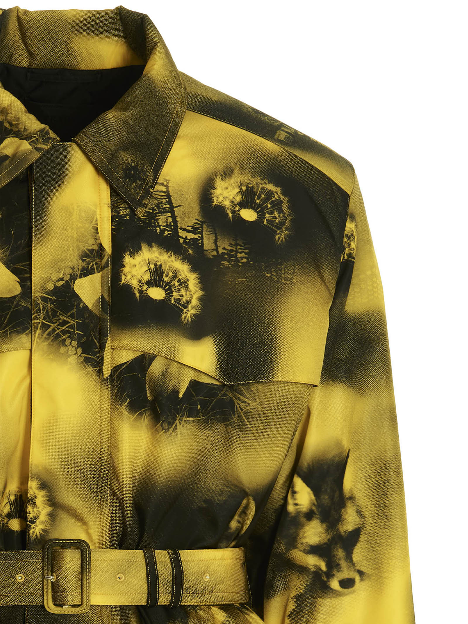 Prada Zweifarbiger Parka aus Polyamid