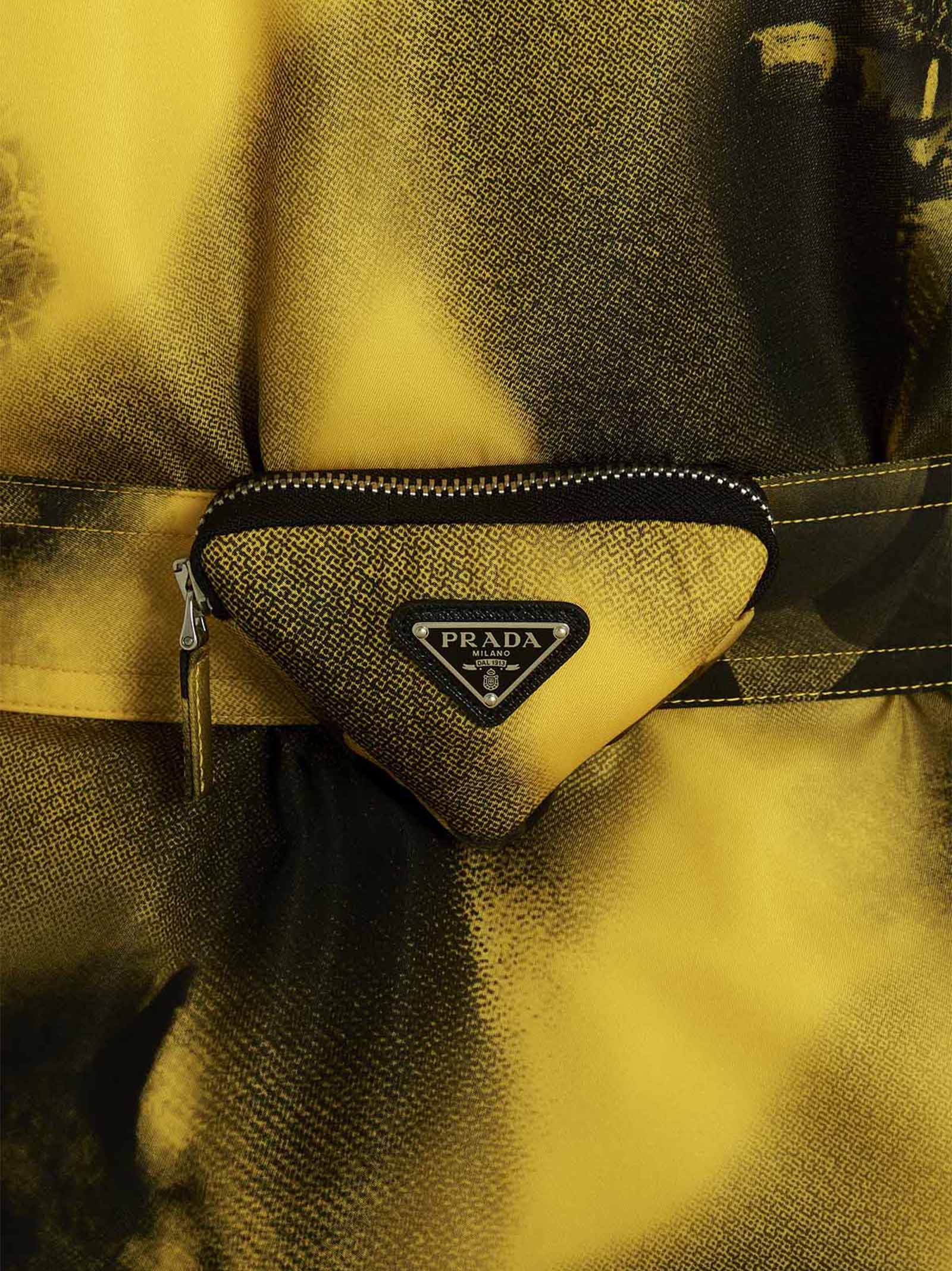 Prada Zweifarbiger Parka aus Polyamid