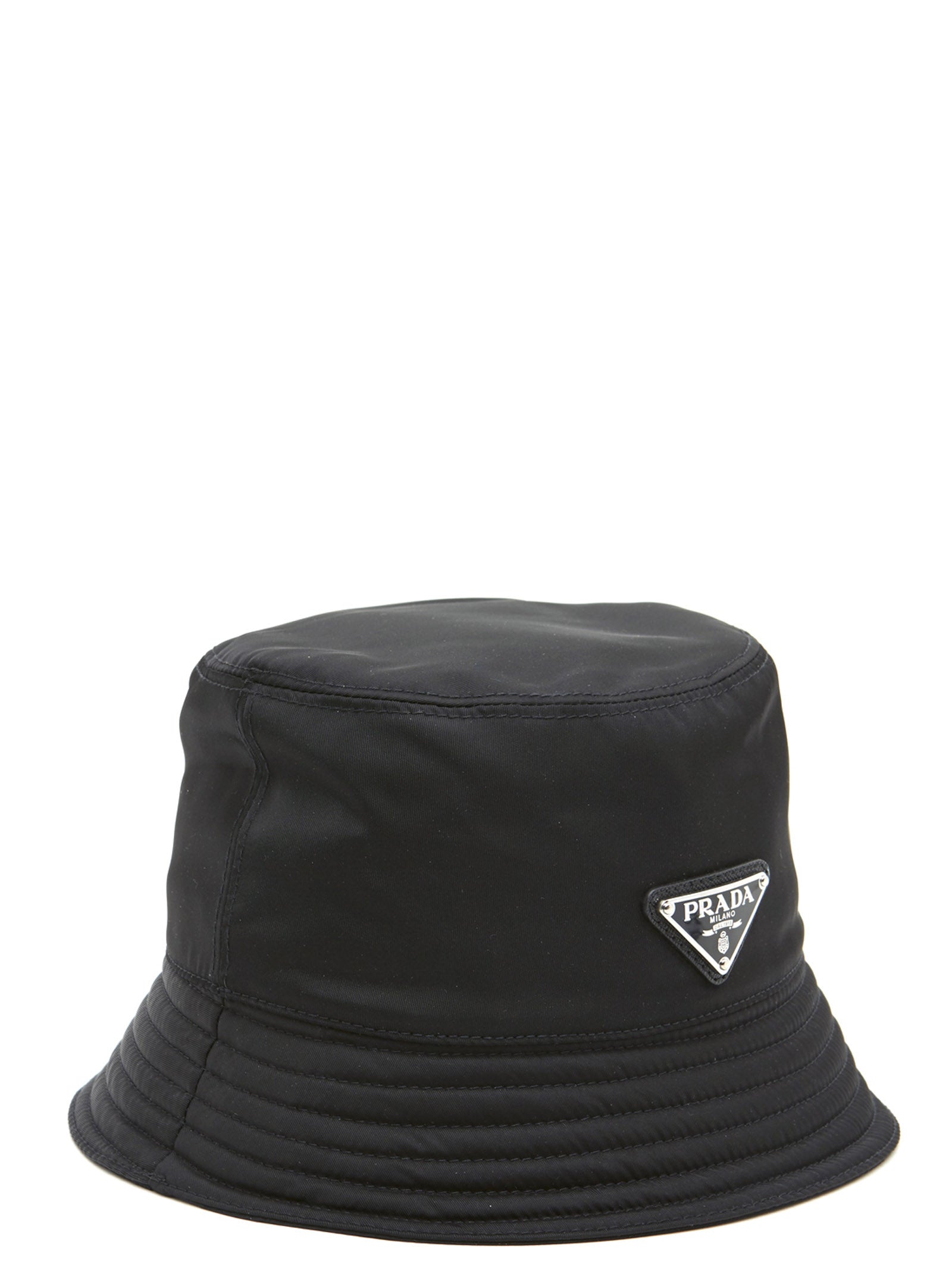 Prada Schwarzer Nylon-Eimerhut
