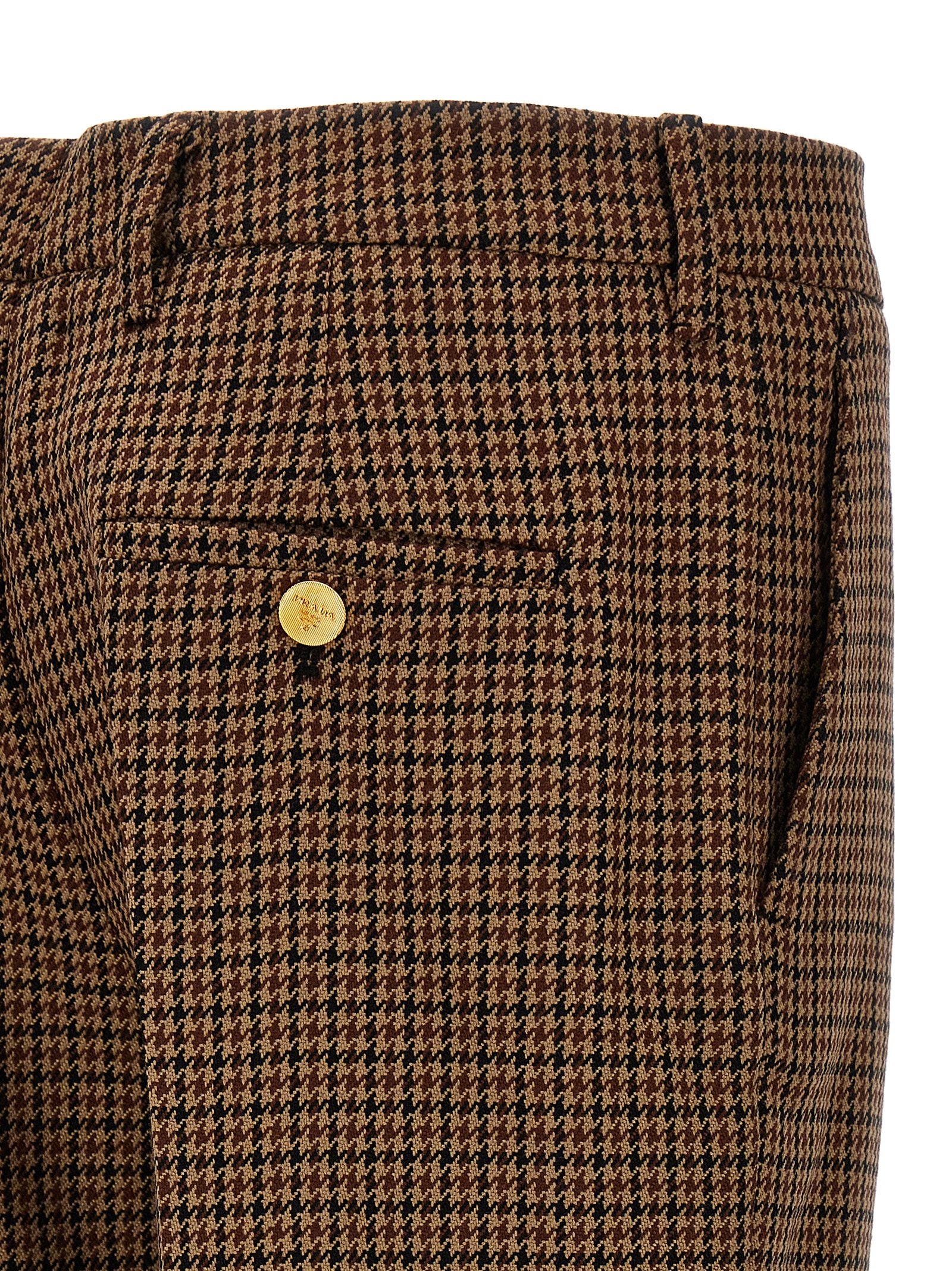 Prada Braune Hose aus reiner Schurwolle