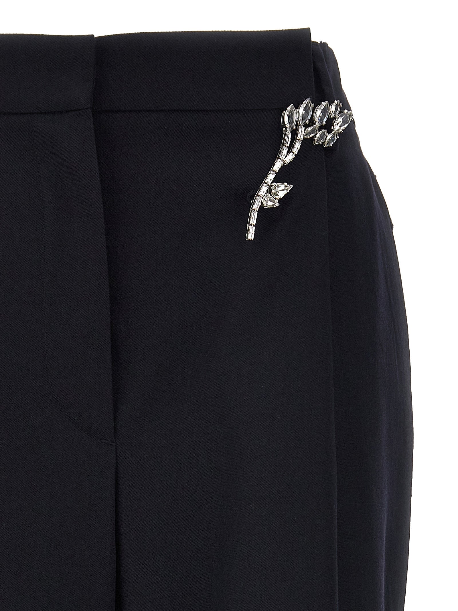 Prada Blaue Wollhose