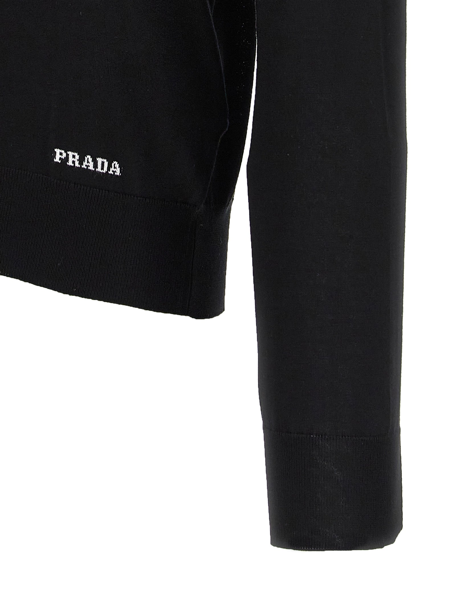 Prada Schwarzer Seiden-Cardigan