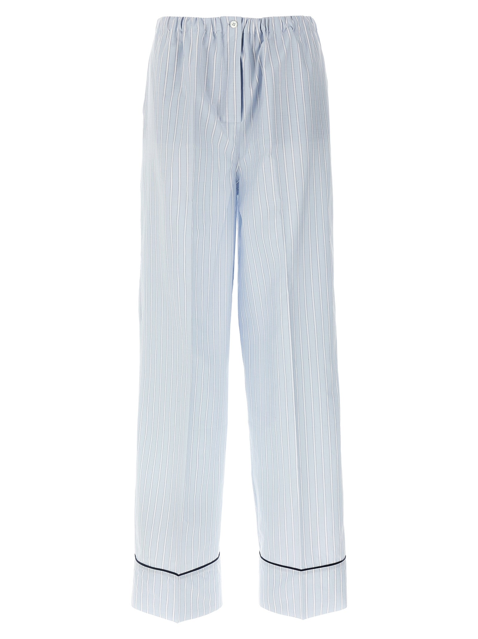Prada Blaue Baumwoll-Freizeithose
