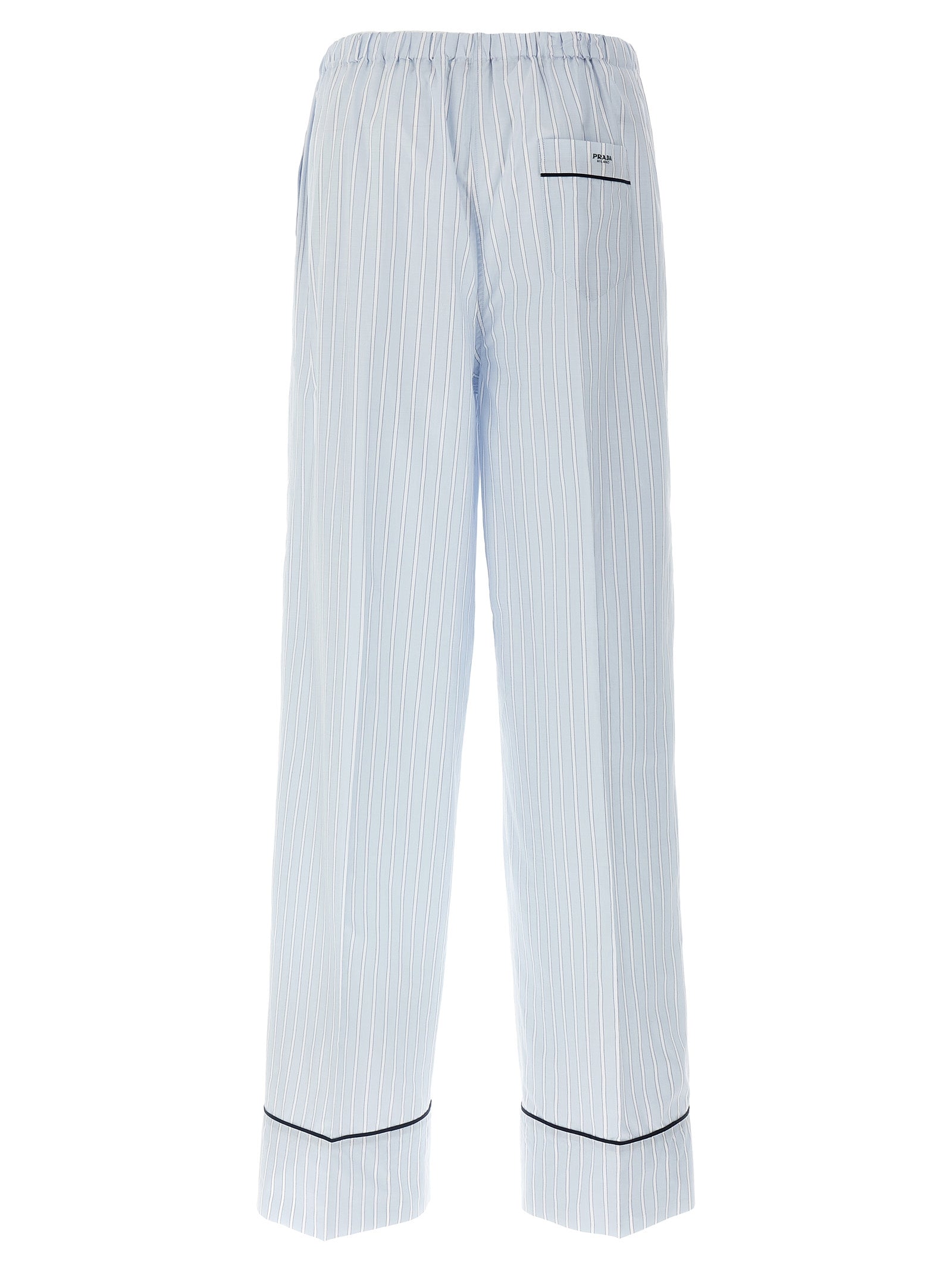 Prada Blaue Baumwoll-Freizeithose