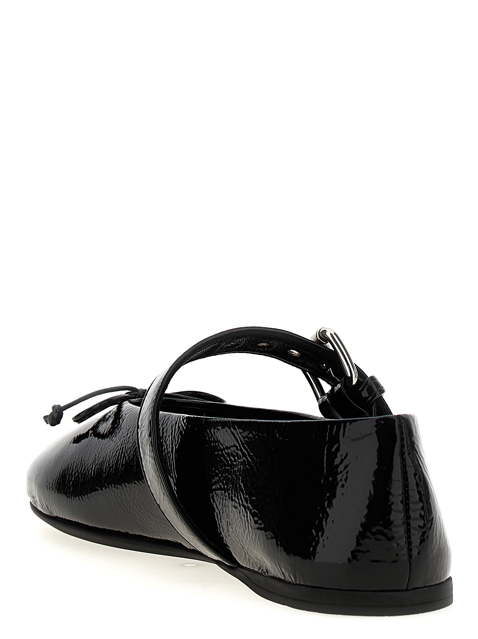Miu Miu Schwarze Ballerinas aus Kalbsleder