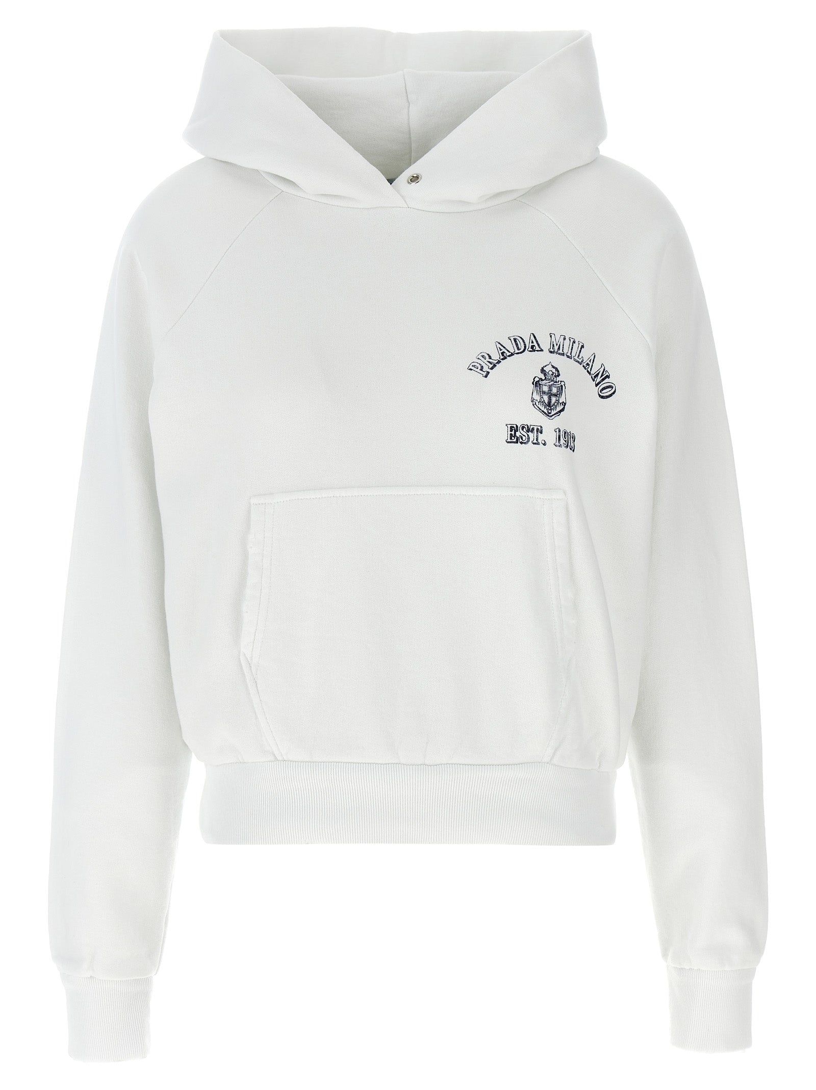 Prada Weißes Baumwoll-Sweatshirt