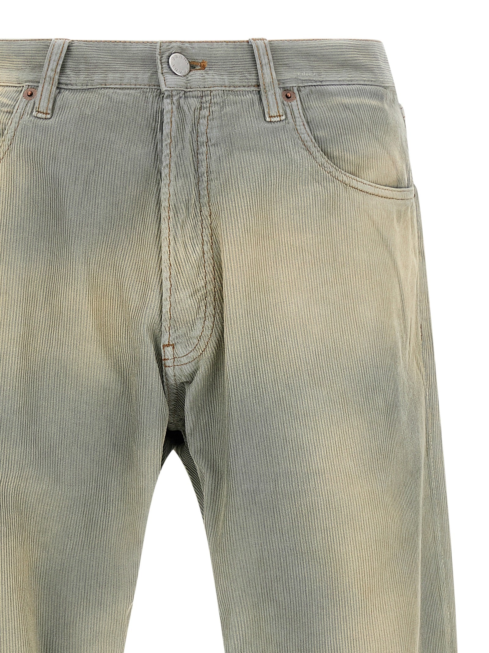Prada Blaue Baumwoll-Freizeithose