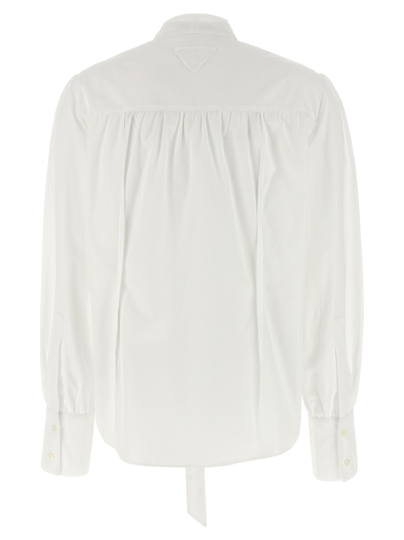 Prada Weiße Baumwollbluse