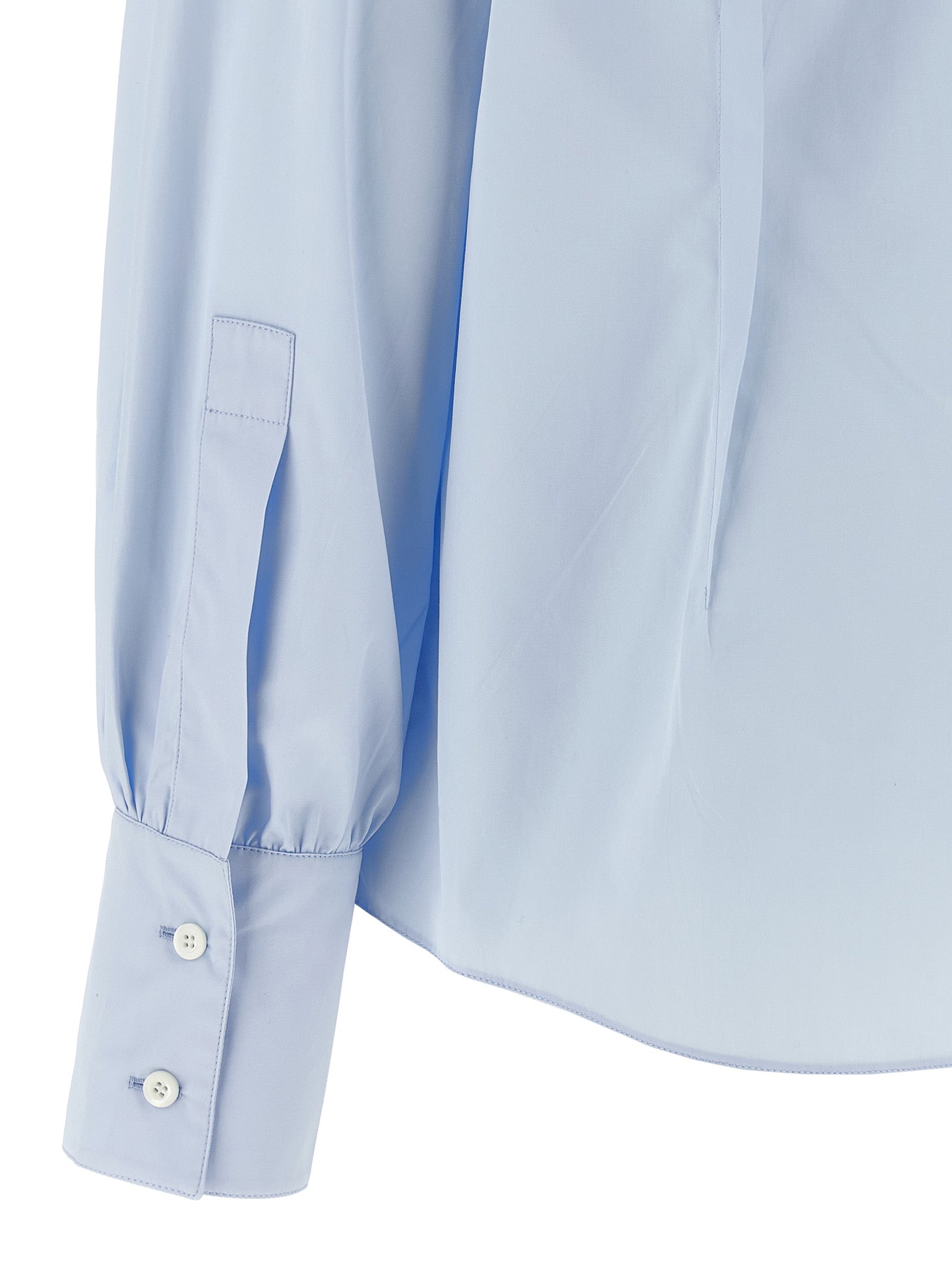 Prada Blaue Baumwollbluse