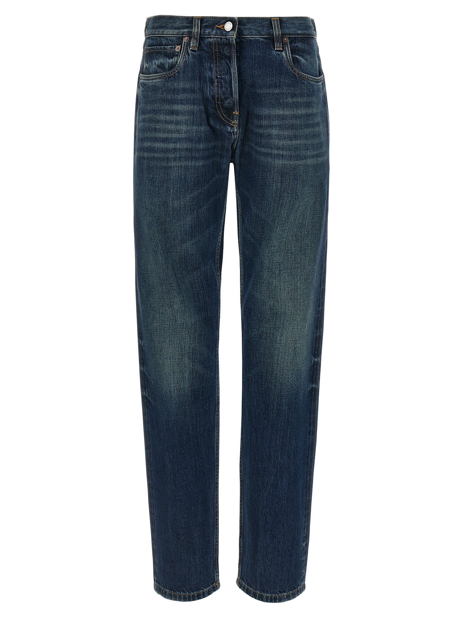 Prada Blaue Jeans aus Baumwolle im geraden Schnitt